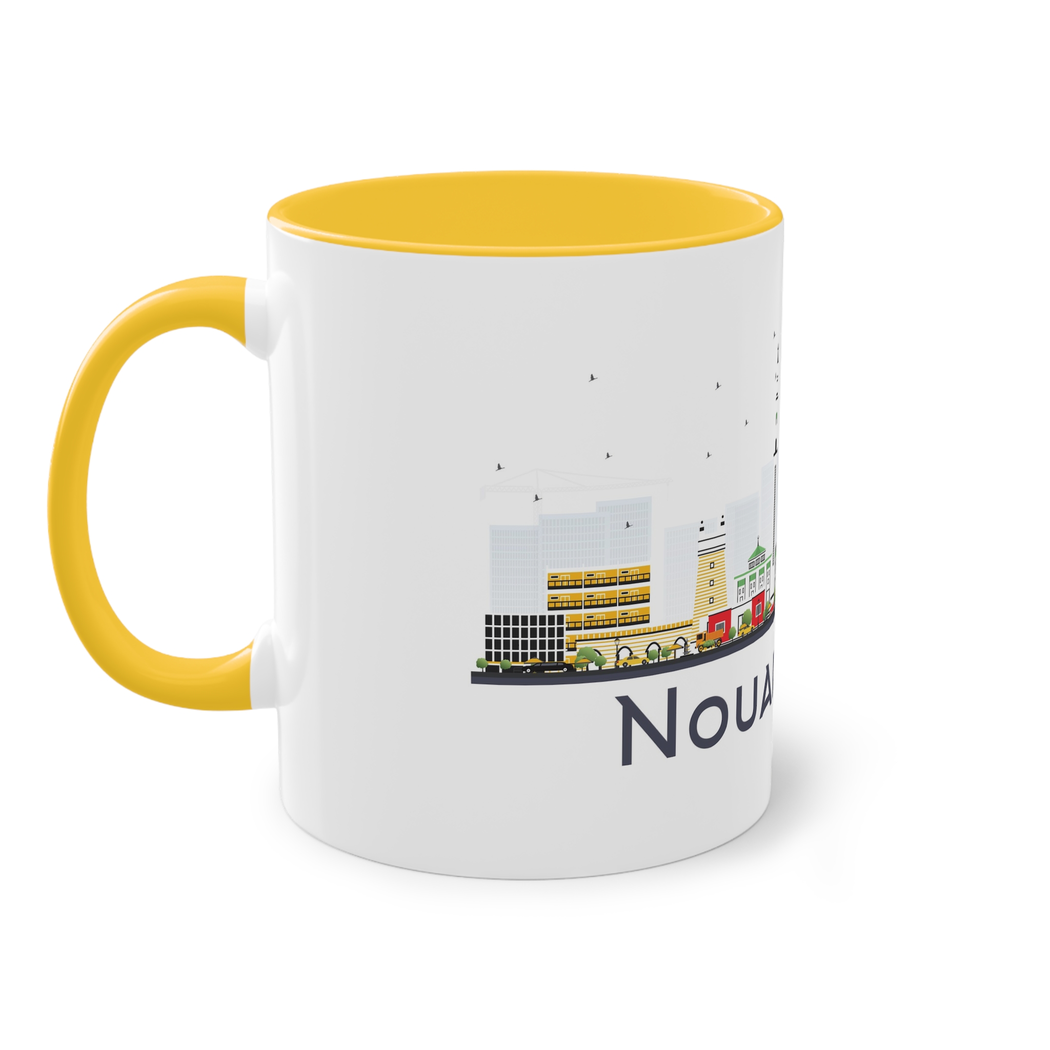 Nouakchott Isolated Two Tone Coffee Mug 11oz - Image 19