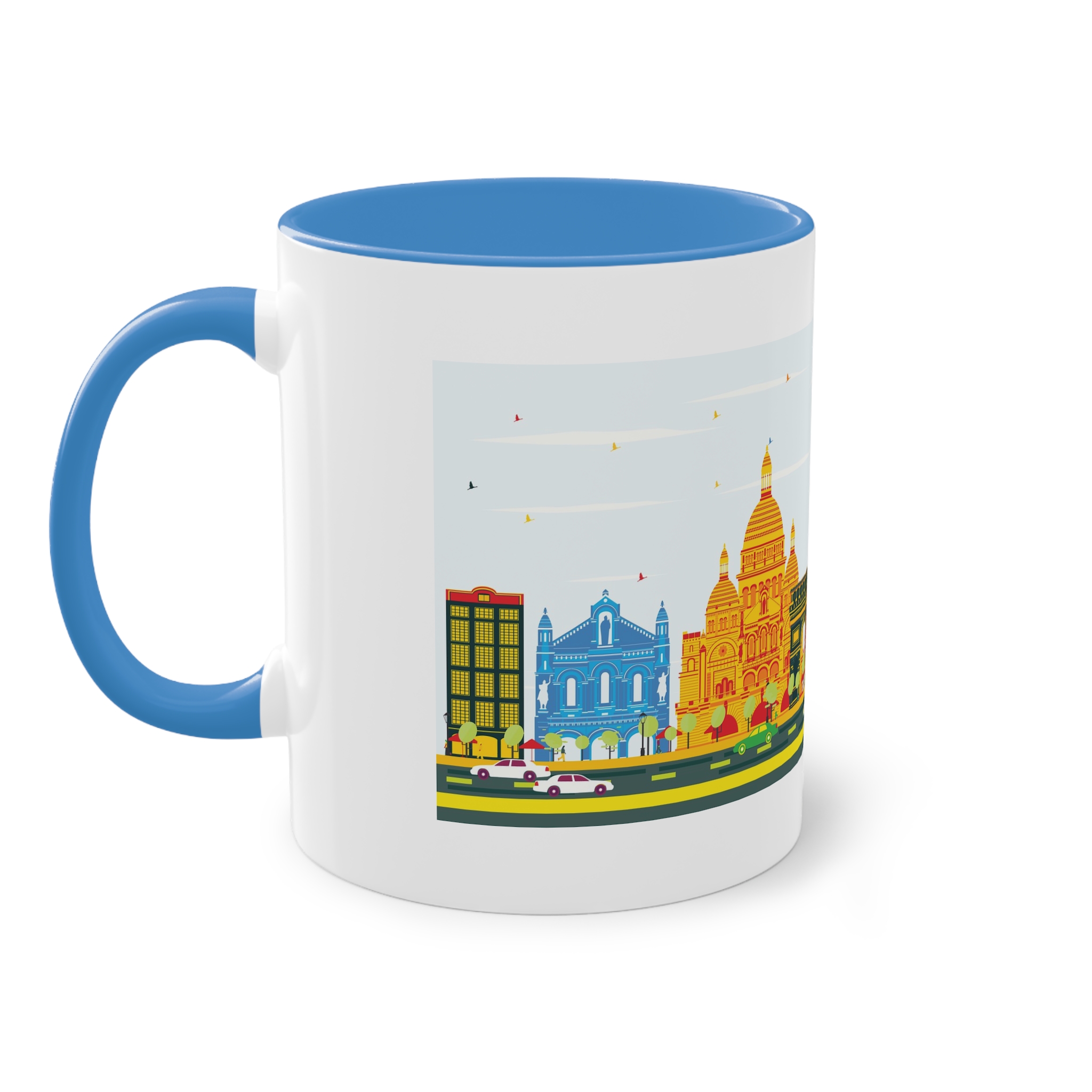 Paris Color Two Tone Coffee Mug 11oz - Image 35
