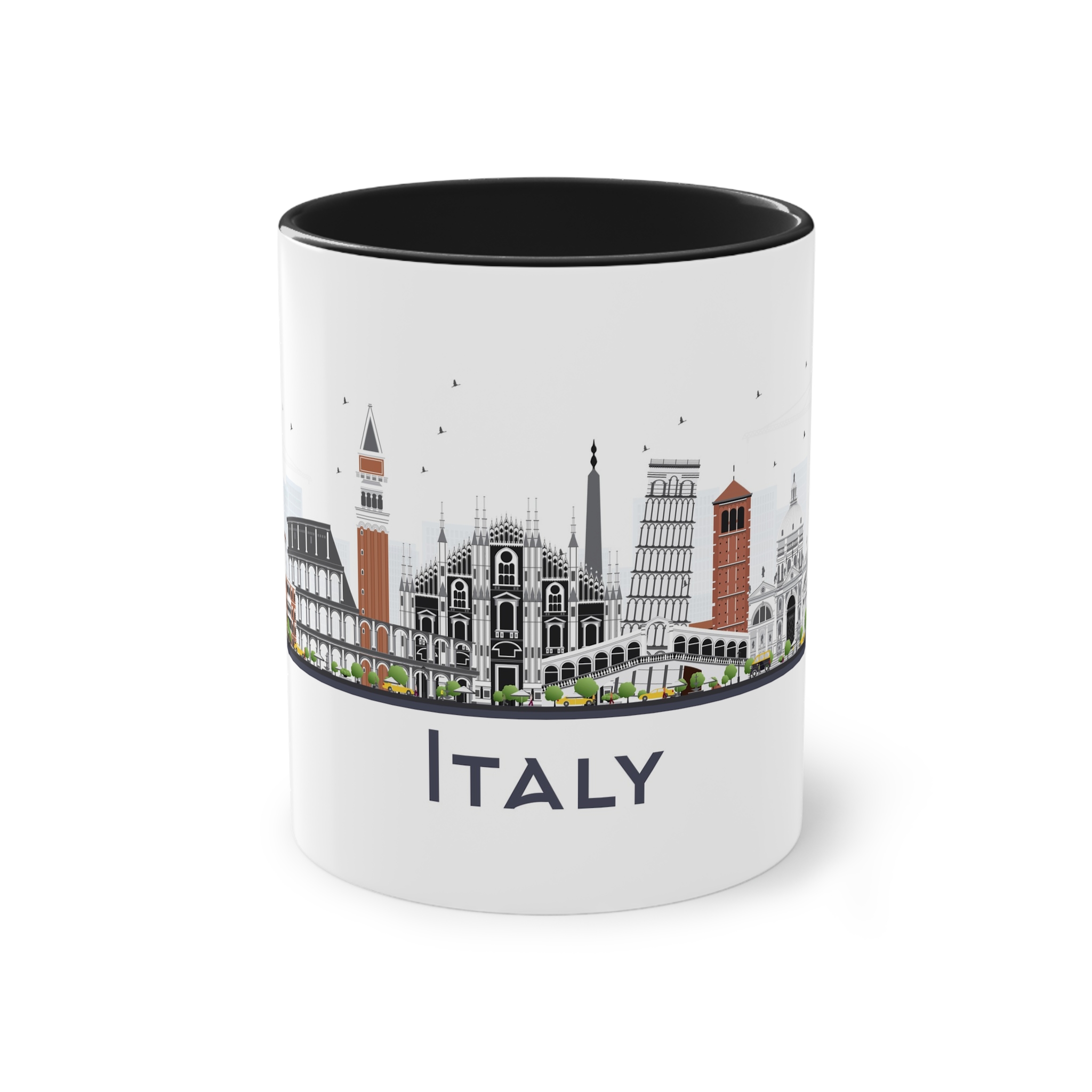 Italy Isolated Two Tone Coffee Mug 11oz - Image 9