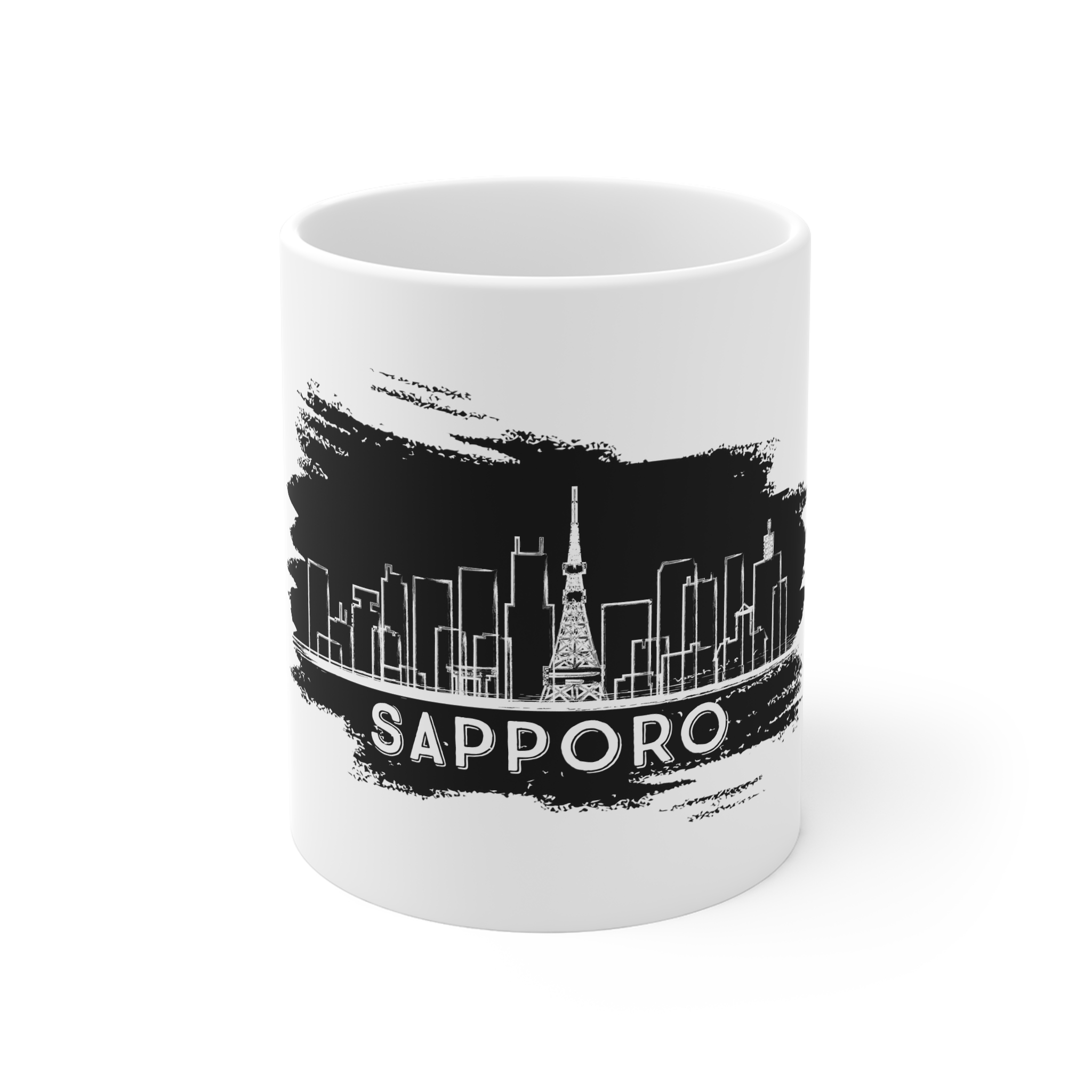 Sapporo Sketch 181257 11oz White Mug