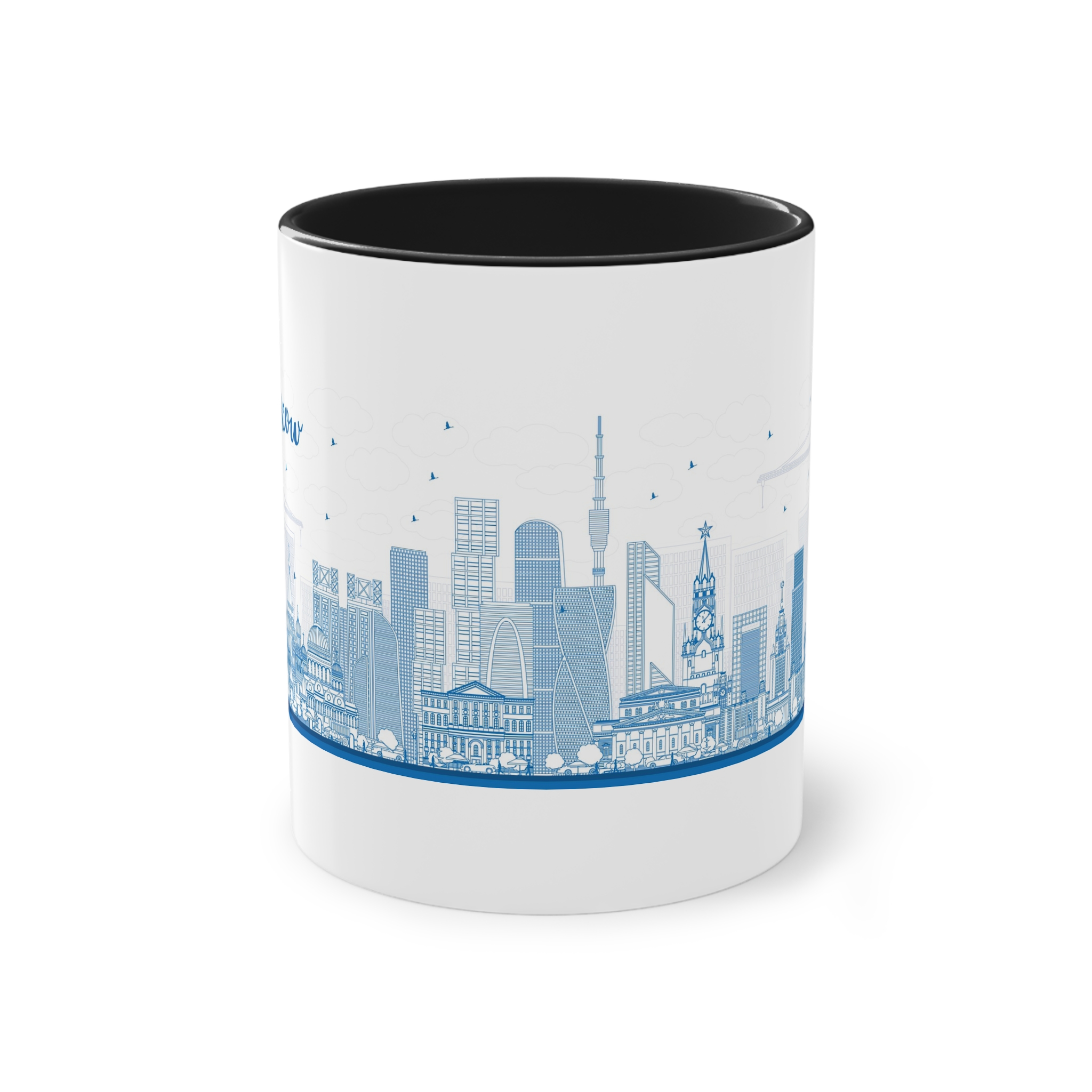 Moscow New Outline Two Tone Coffee Mug 11oz - Image 9