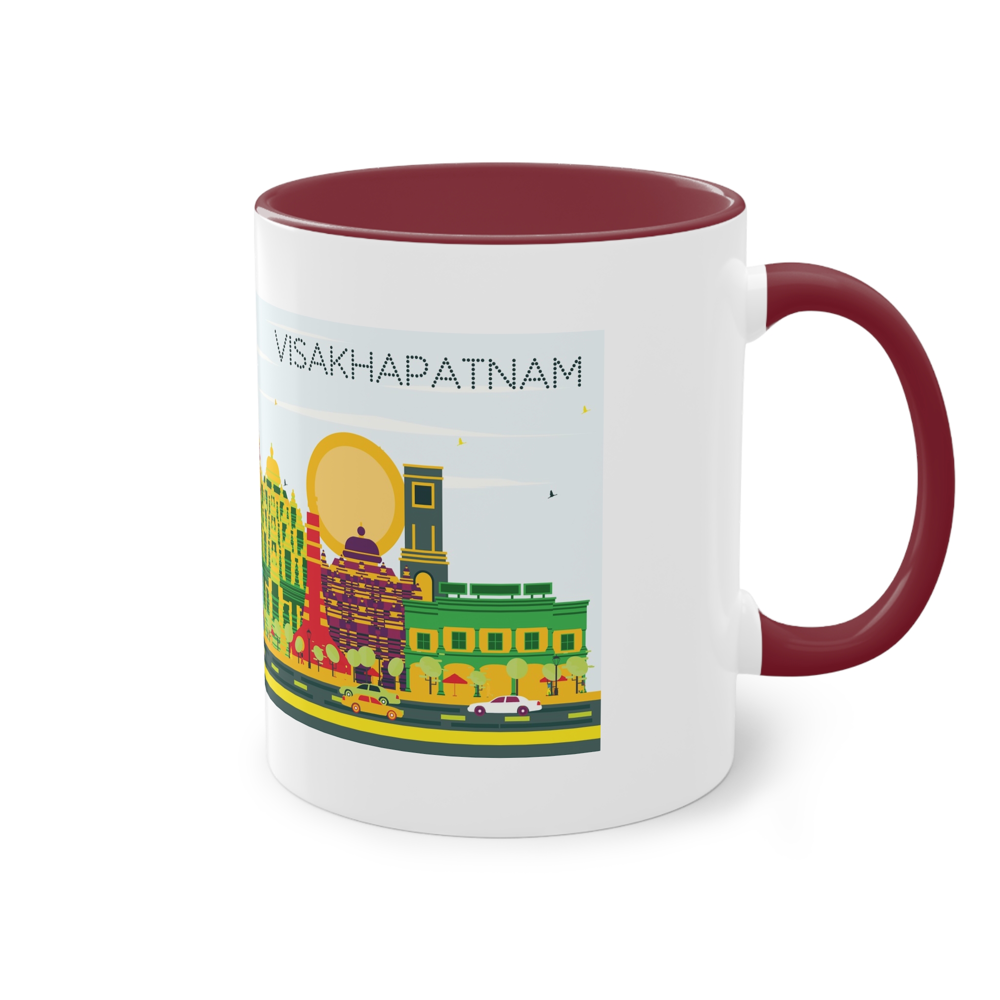 Visakhapatnam Color Two Tone Coffee Mug 11oz - Image 8