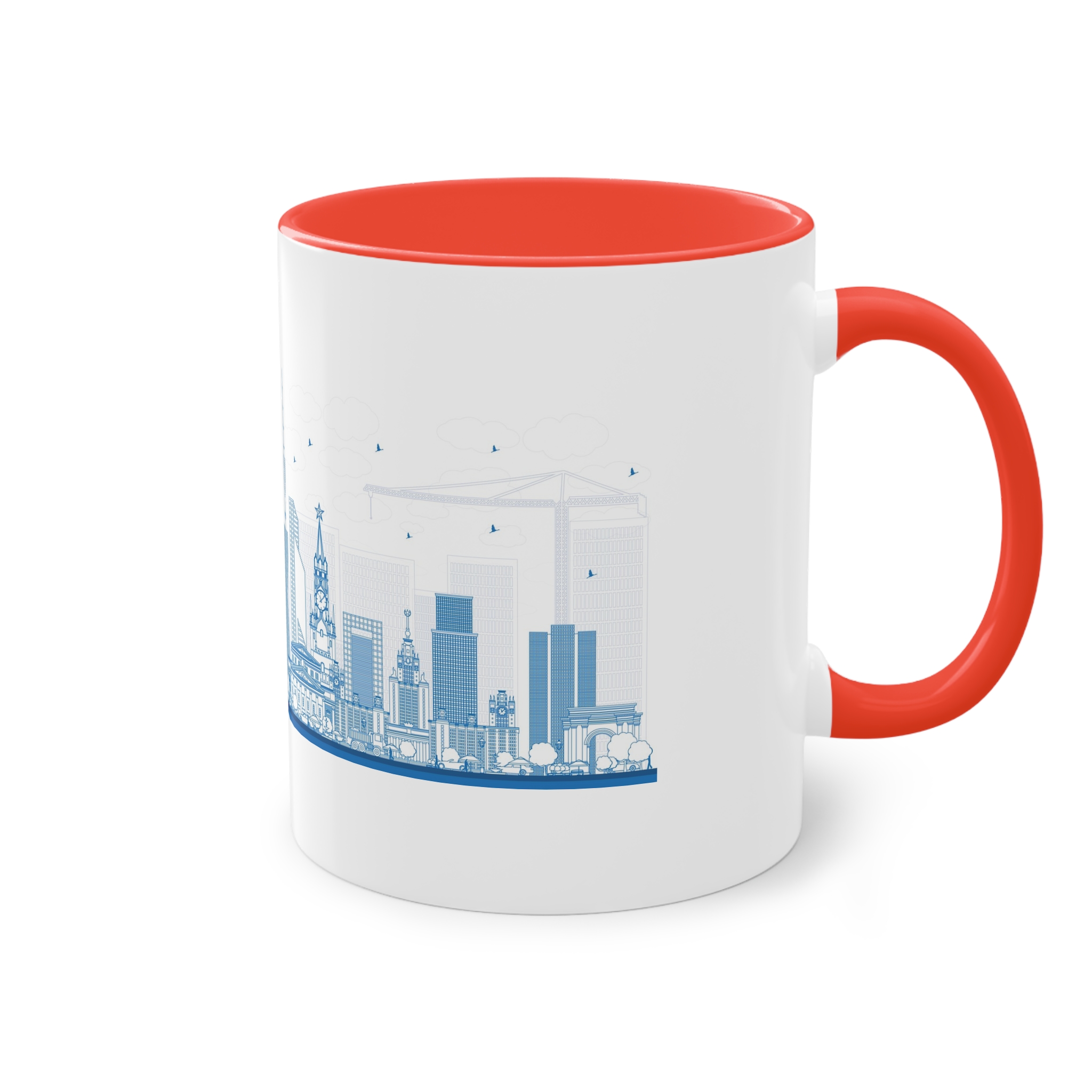Moscow New Outline Two Tone Coffee Mug 11oz - Image 4