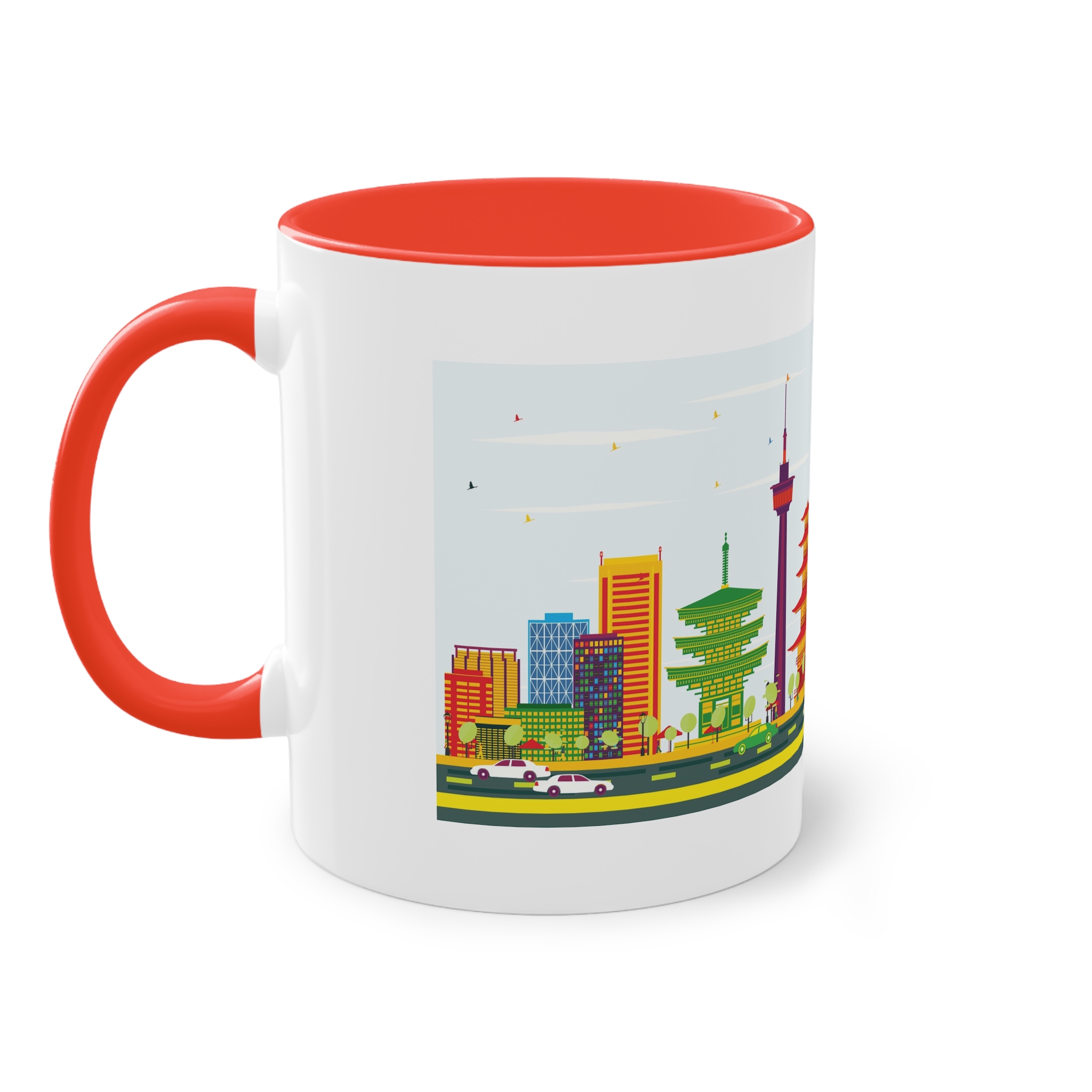 Kyoto Color Two Tone Coffee Mug 11oz - Image 3