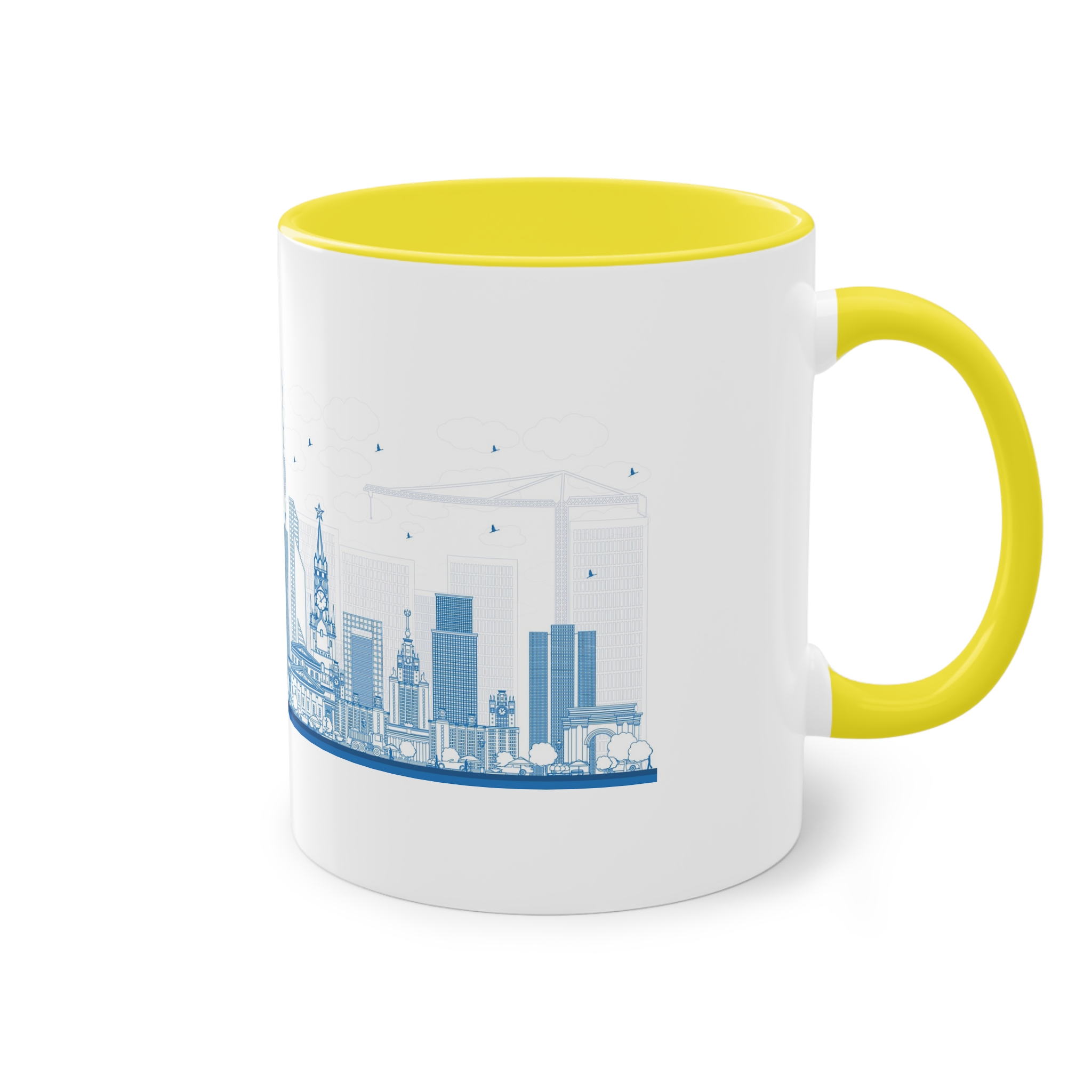 Moscow New Outline Two Tone Coffee Mug 11oz - Image 24