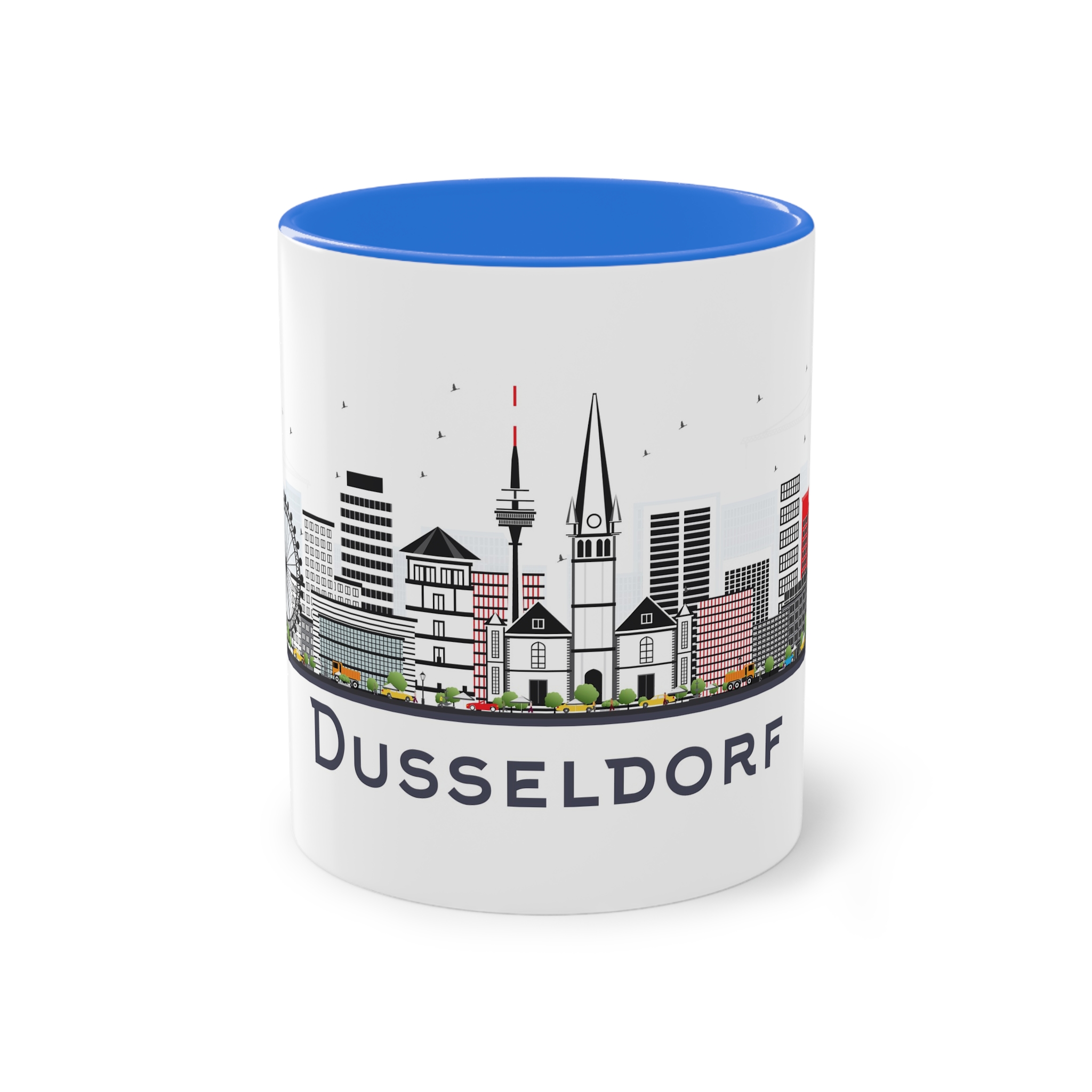 Dusseldorf Isolated Two Tone Coffee Mug 11oz - Image 37