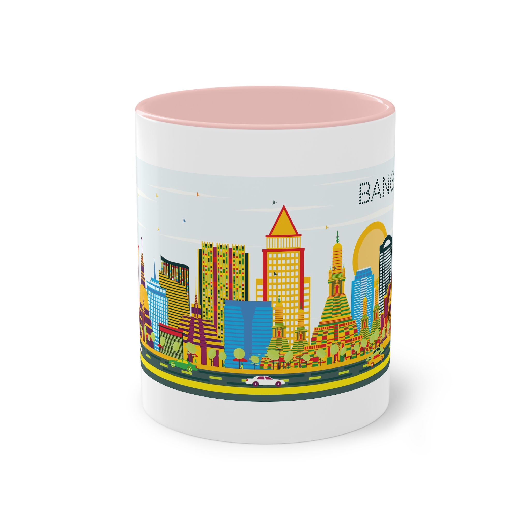 Bangkok Color Two Tone Coffee Mug 11oz - Image 45