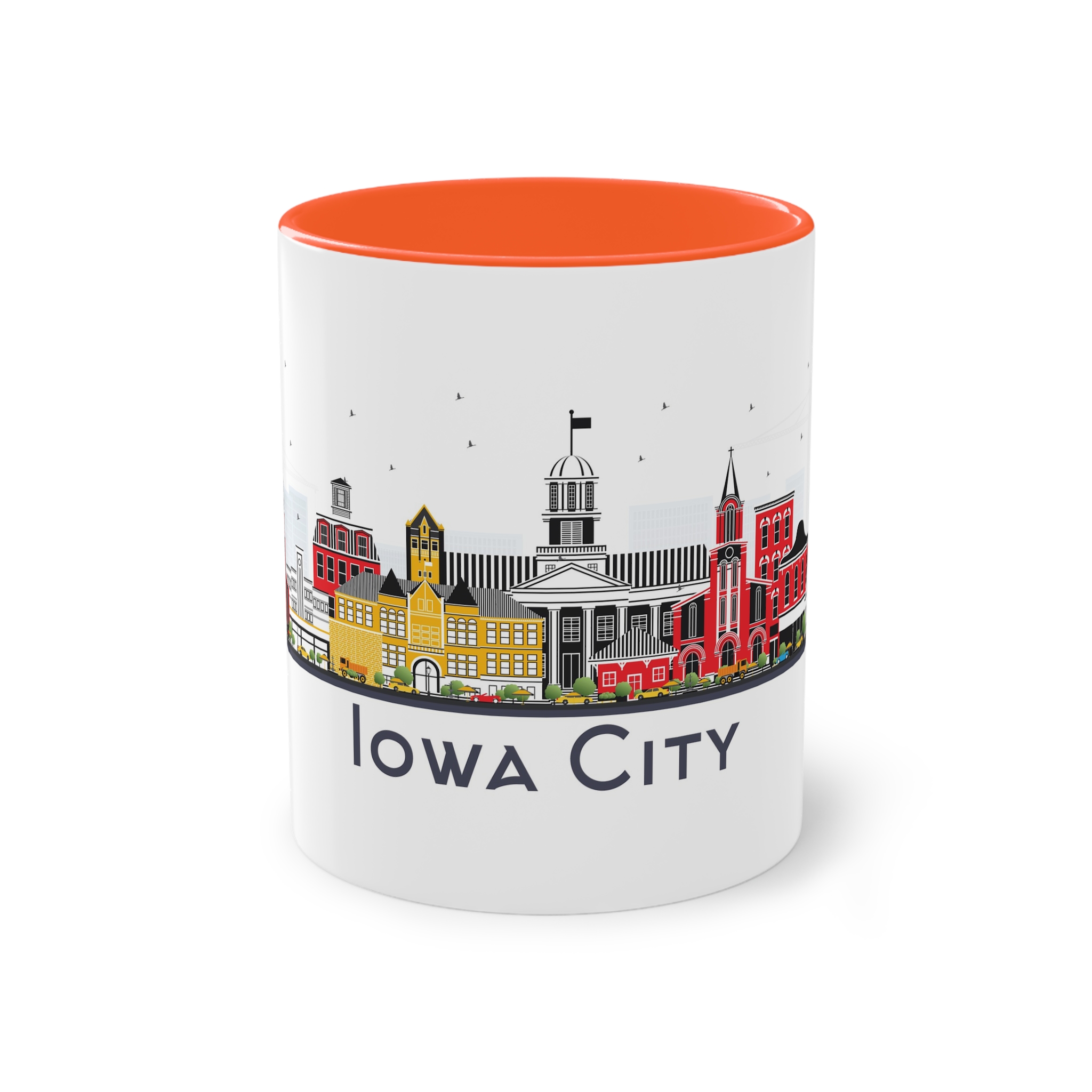 Iowa City Isolated Two Tone Coffee Mug 11oz - Image 13