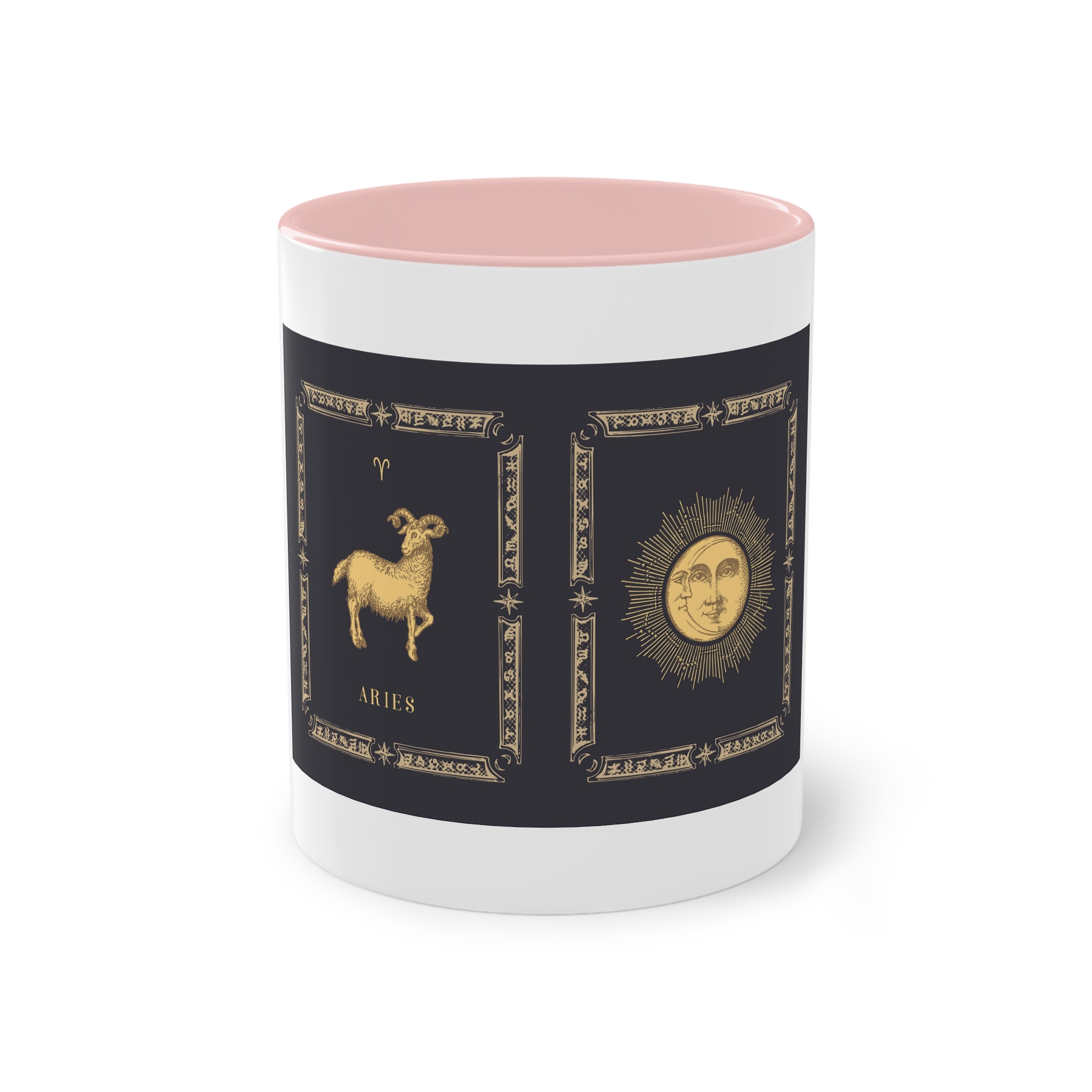 Aries Zodiac 3 Two Tone Coffee Mug 11oz - Image 45