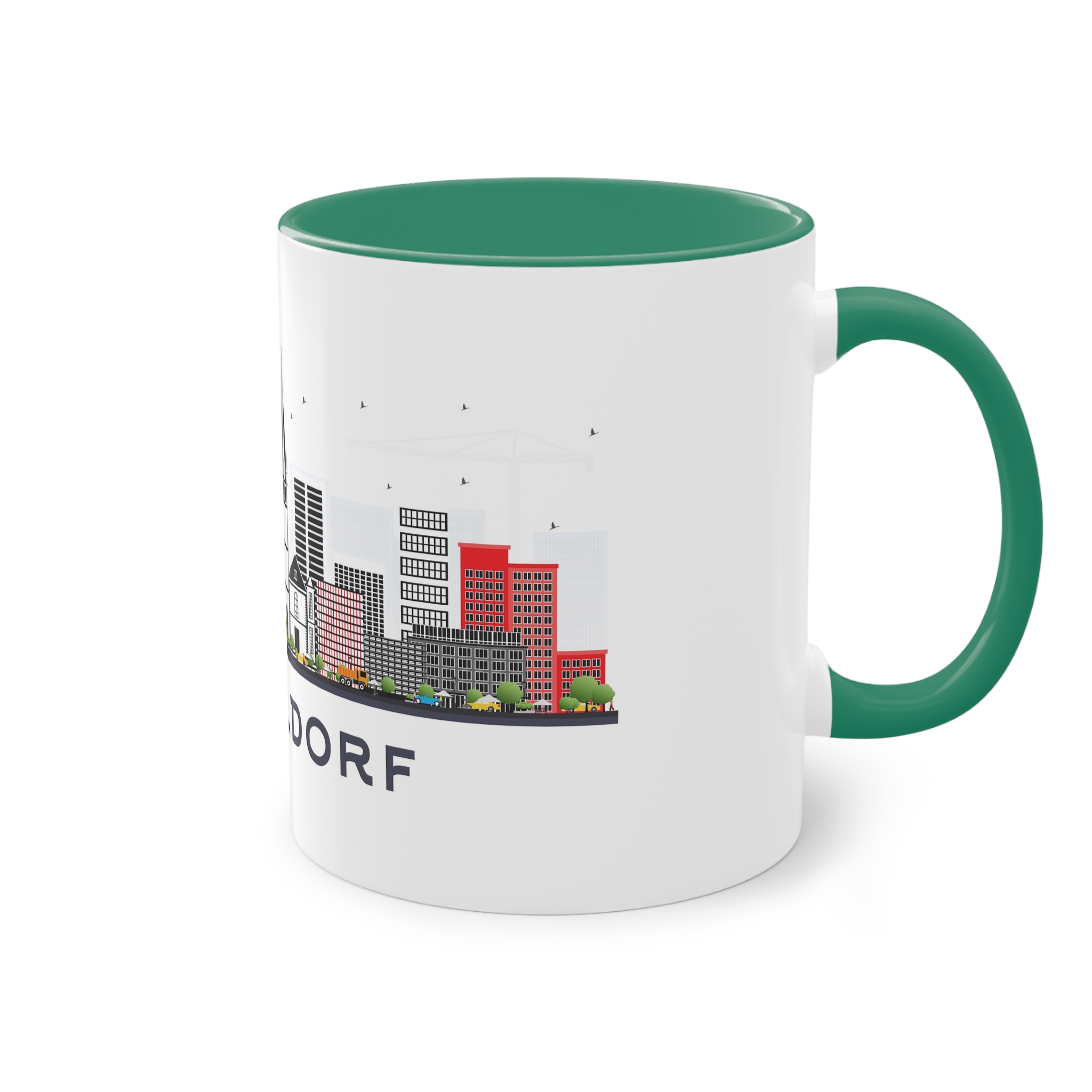 Dusseldorf Isolated Two Tone Coffee Mug 11oz - Image 32