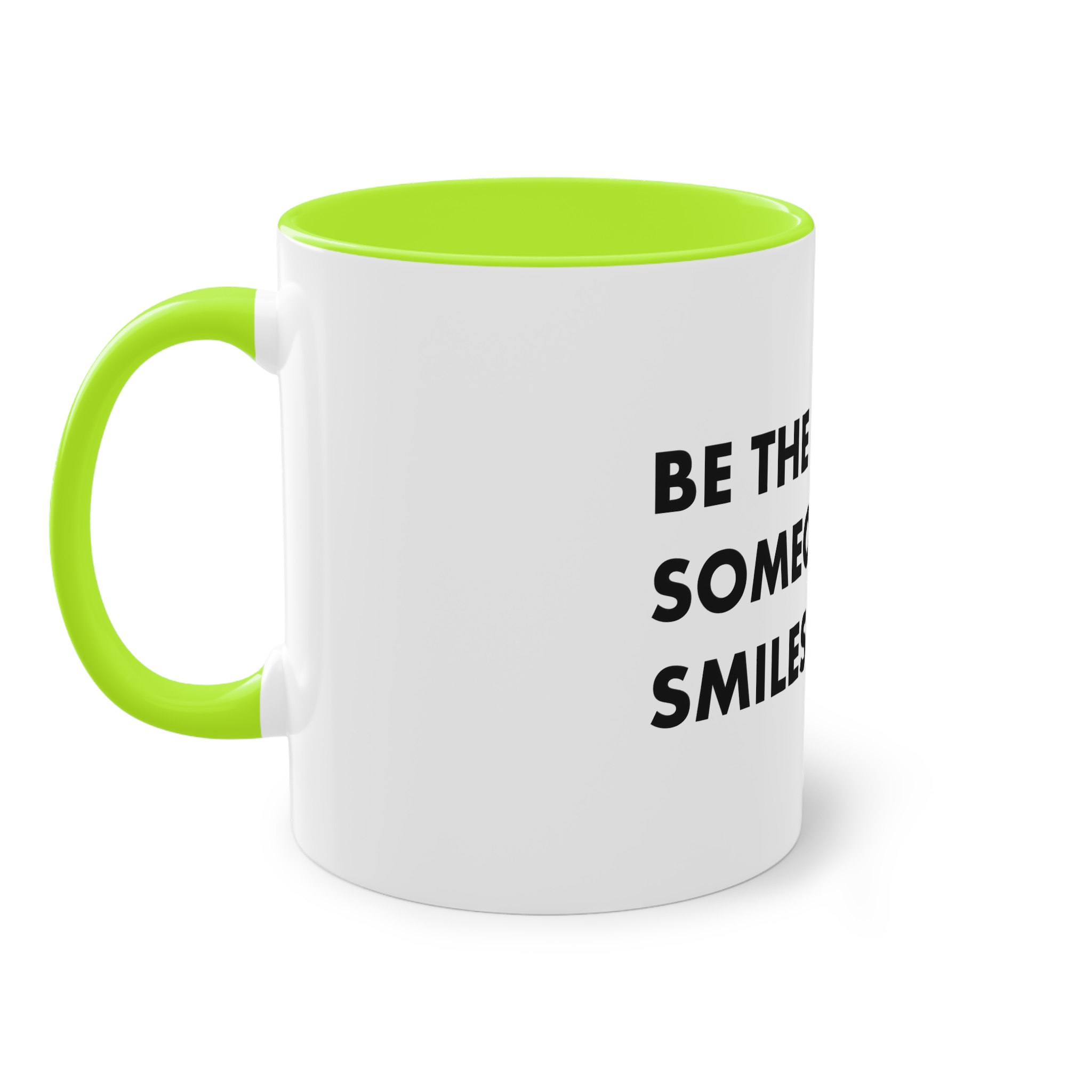 Be Reason Someone Smiles Today Two Tone Coffee Mug 11oz - Image 27