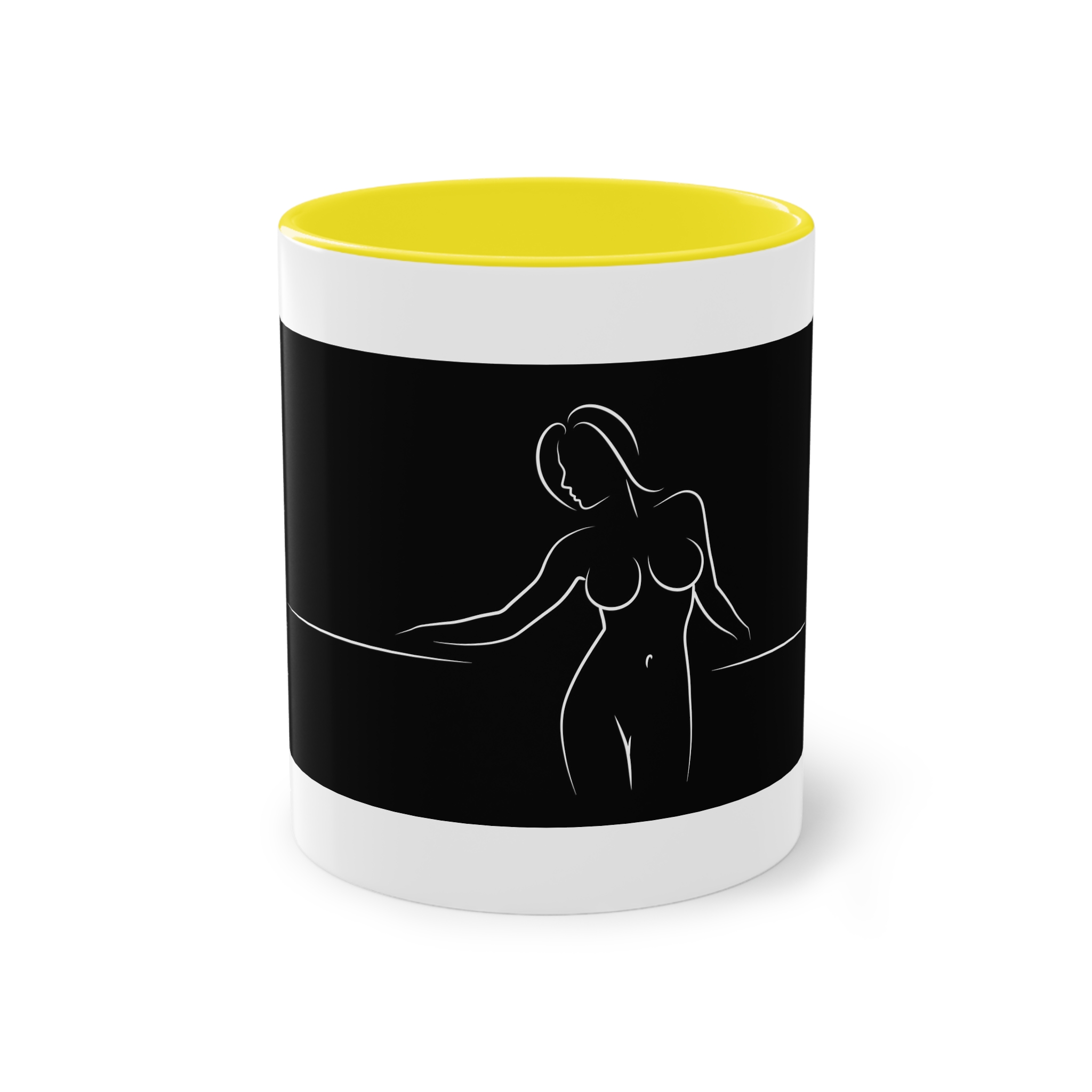 Alines Black Censor Two Tone Coffee Mug 11oz - Image 21