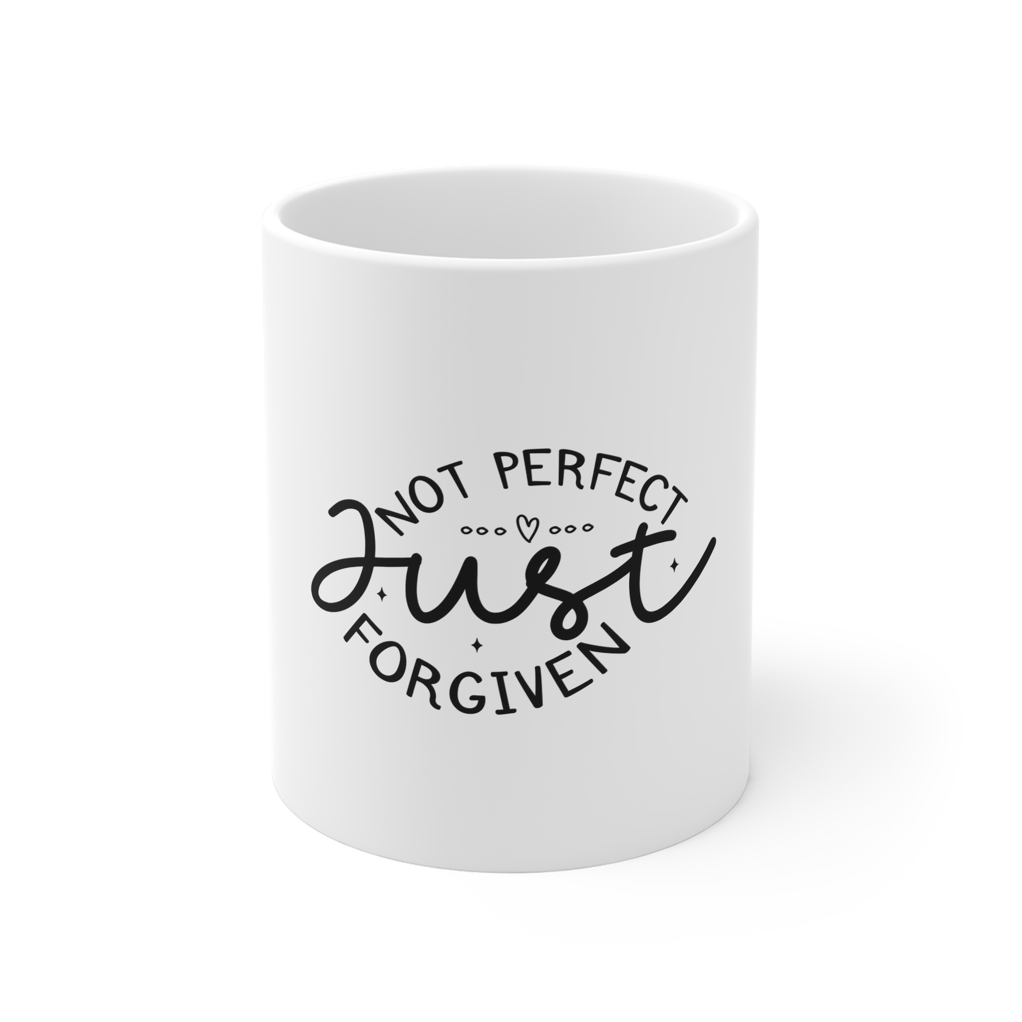 Perfect Just Forgiven Vector File 11oz White Mug