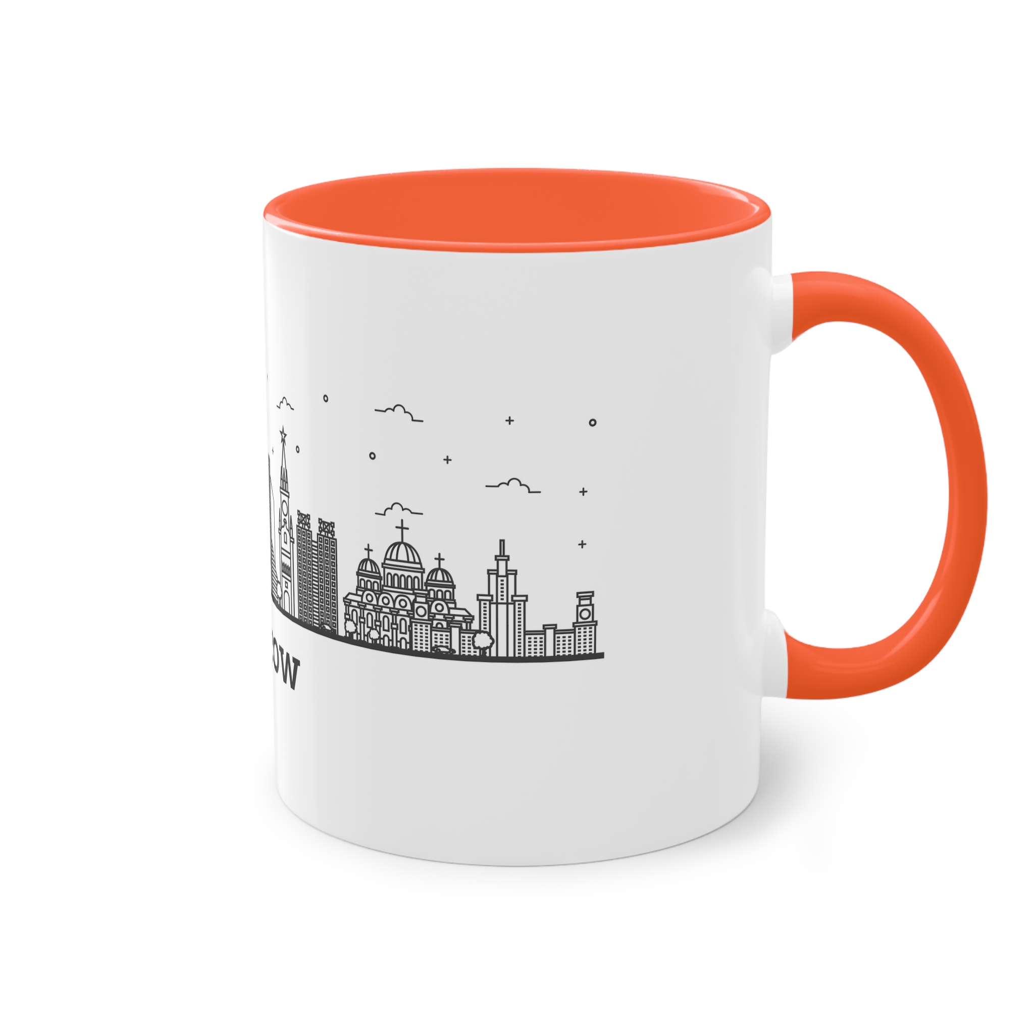 Moscow Outline Bold Two Tone Coffee Mug 11oz - Image 16
