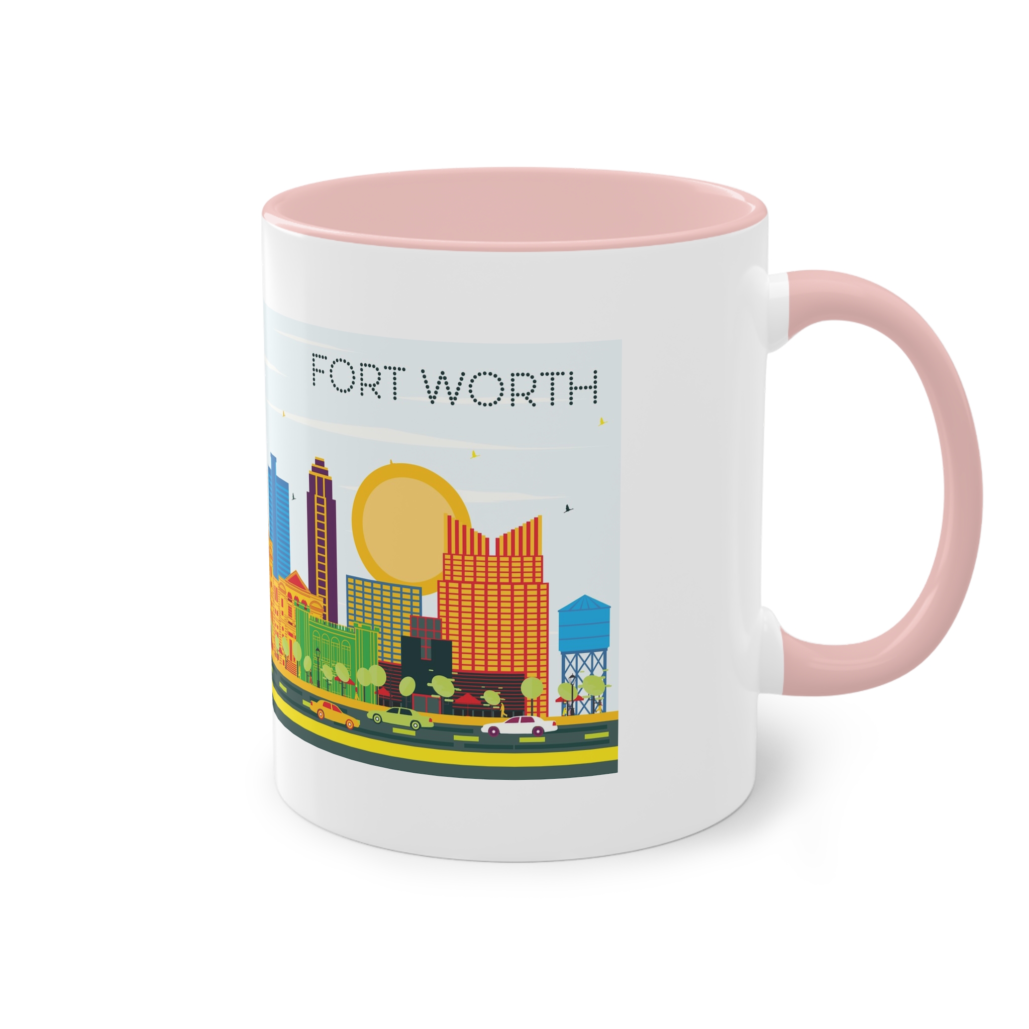 Fort Worth Color Two Tone Coffee Mug 11oz - Image 48