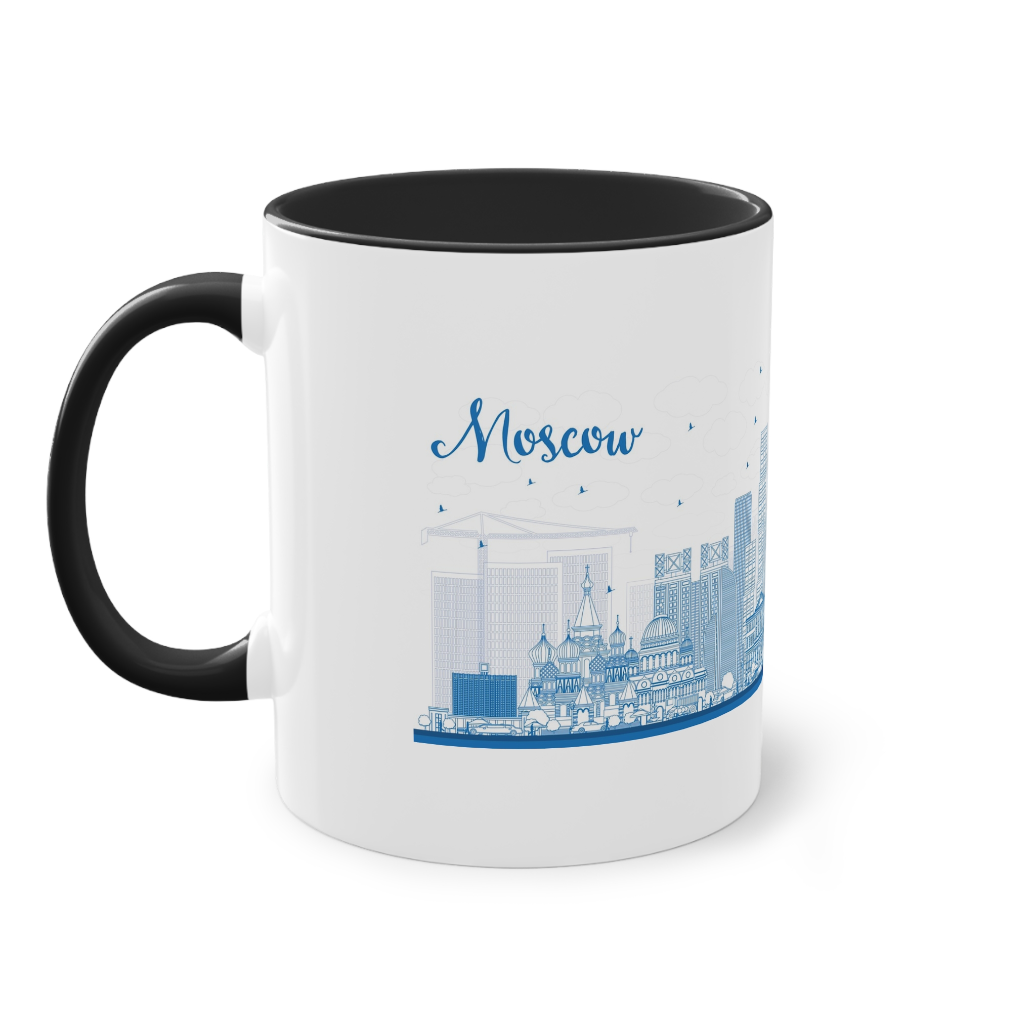 Moscow New Outline Two Tone Coffee Mug 11oz - Image 11