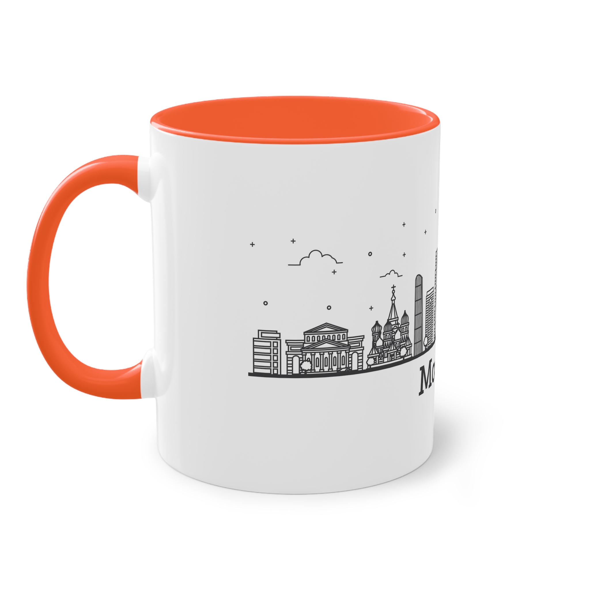 Moscow Outline Bold Two Tone Coffee Mug 11oz - Image 15