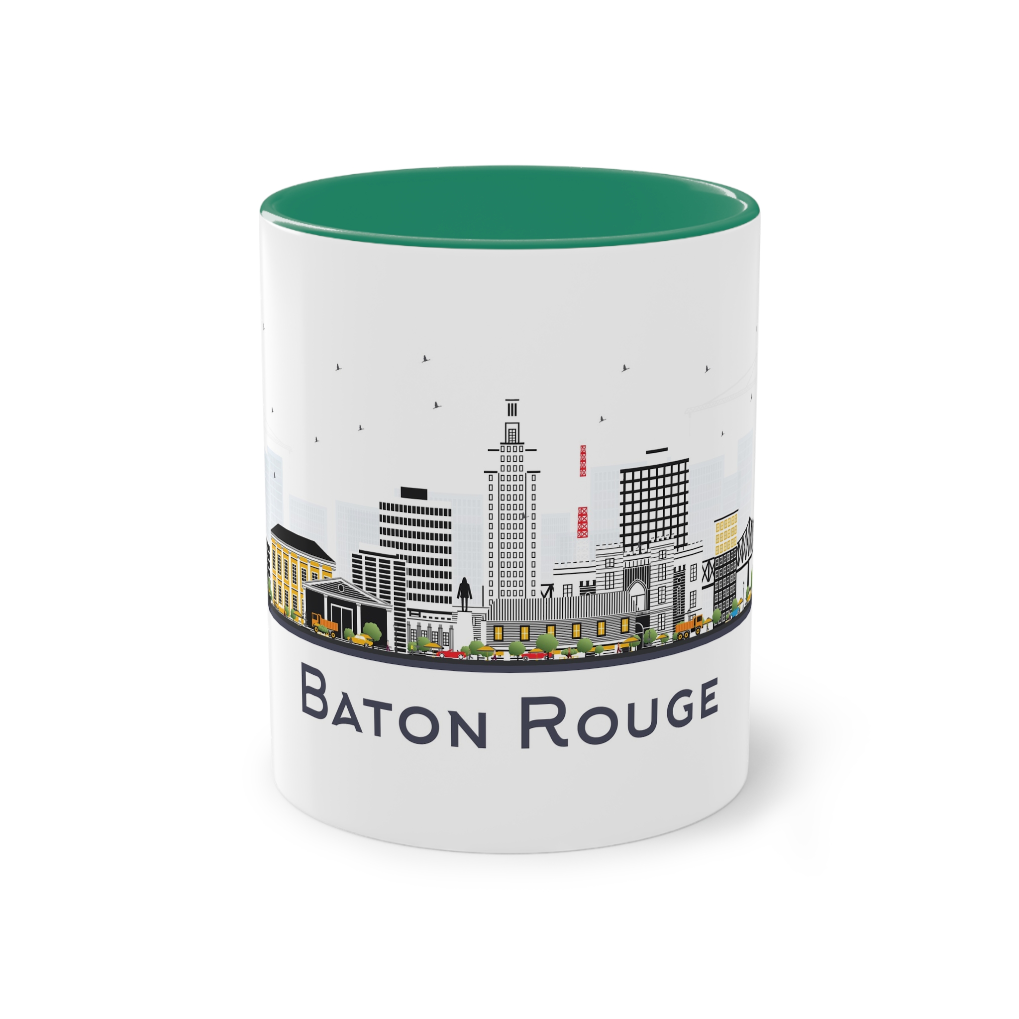 Baton Rouge Isolated Two Tone Coffee Mug 11oz - Image 29