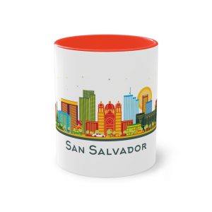 San Salvador Color Isolated Two Tone Coffee Mug 11oz