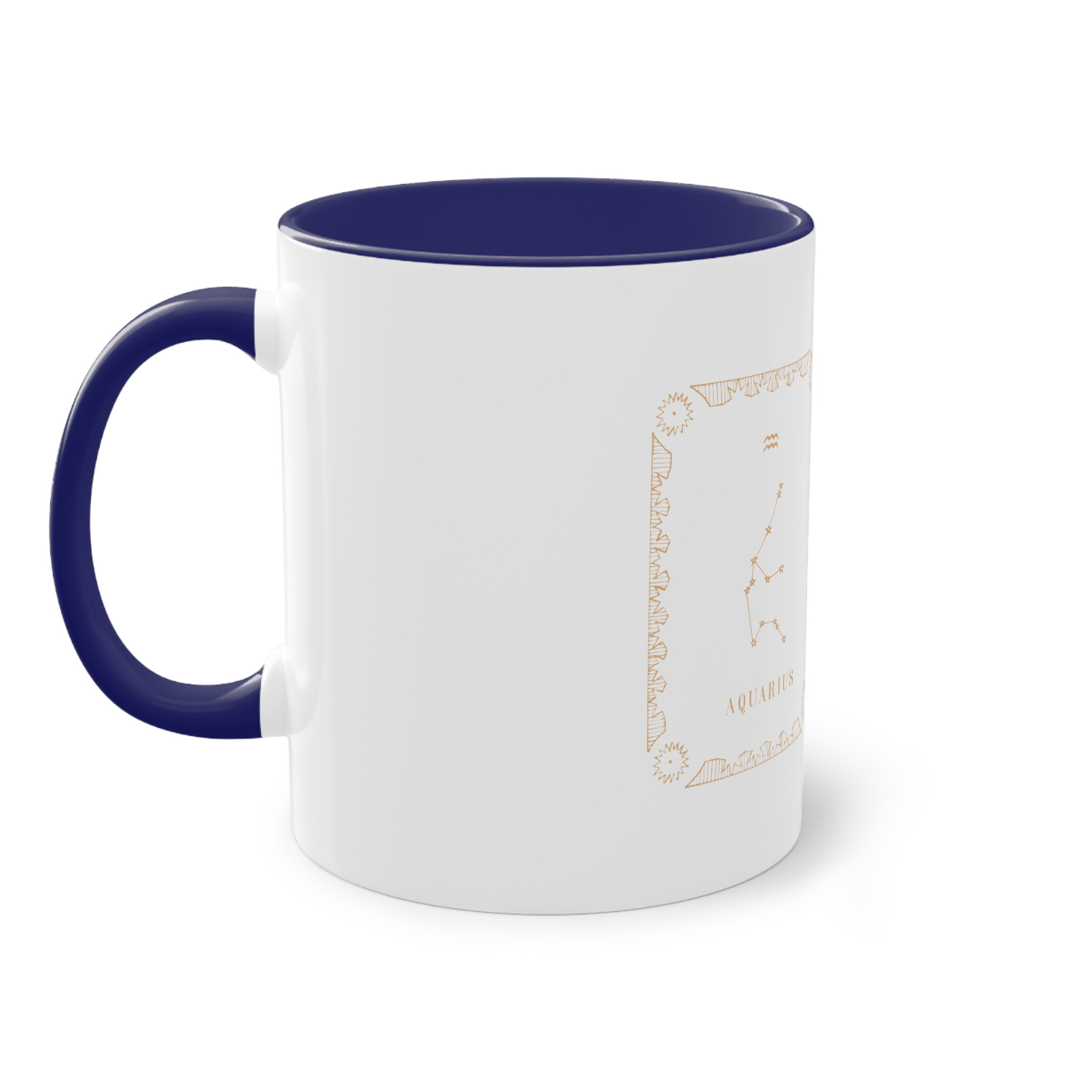 Aquarius Zodiac Two Tone Coffee Mug 11oz - Image 43