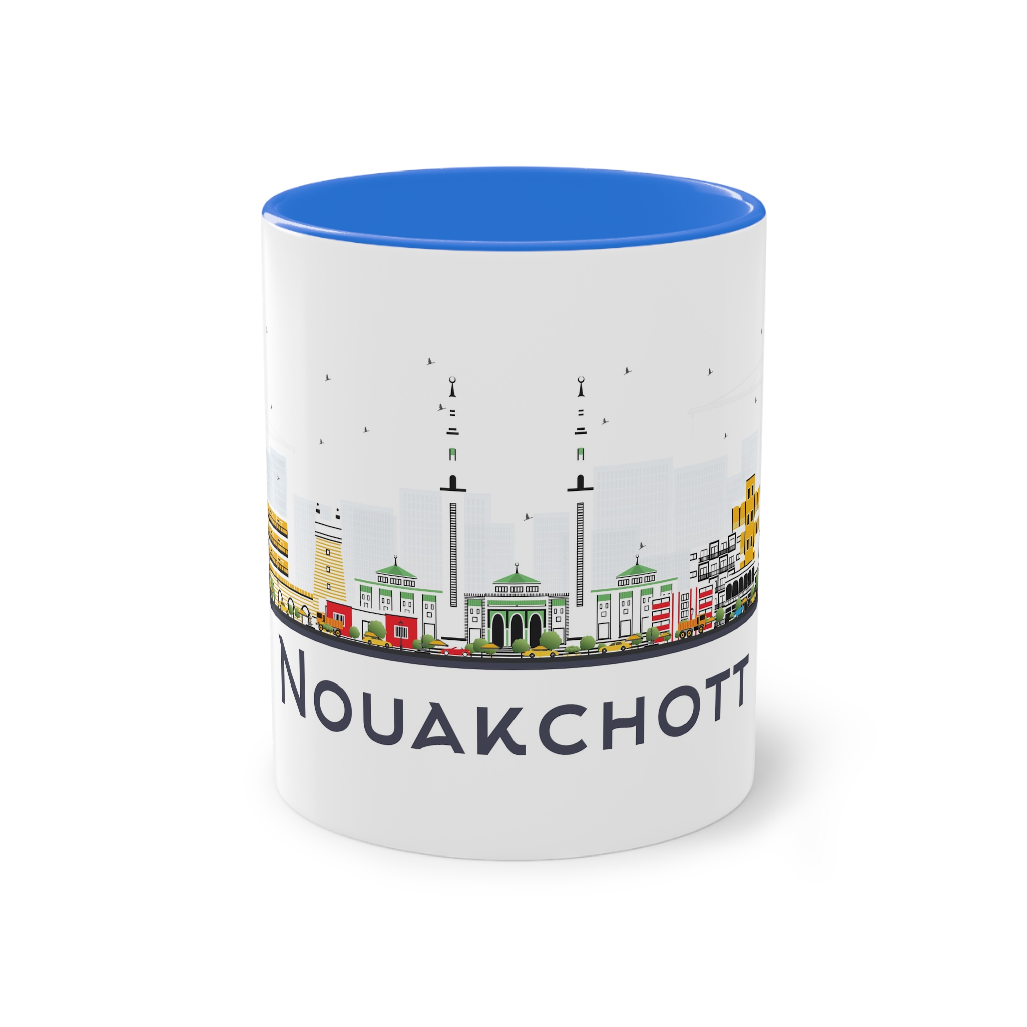 Nouakchott Isolated Two Tone Coffee Mug 11oz - Image 37