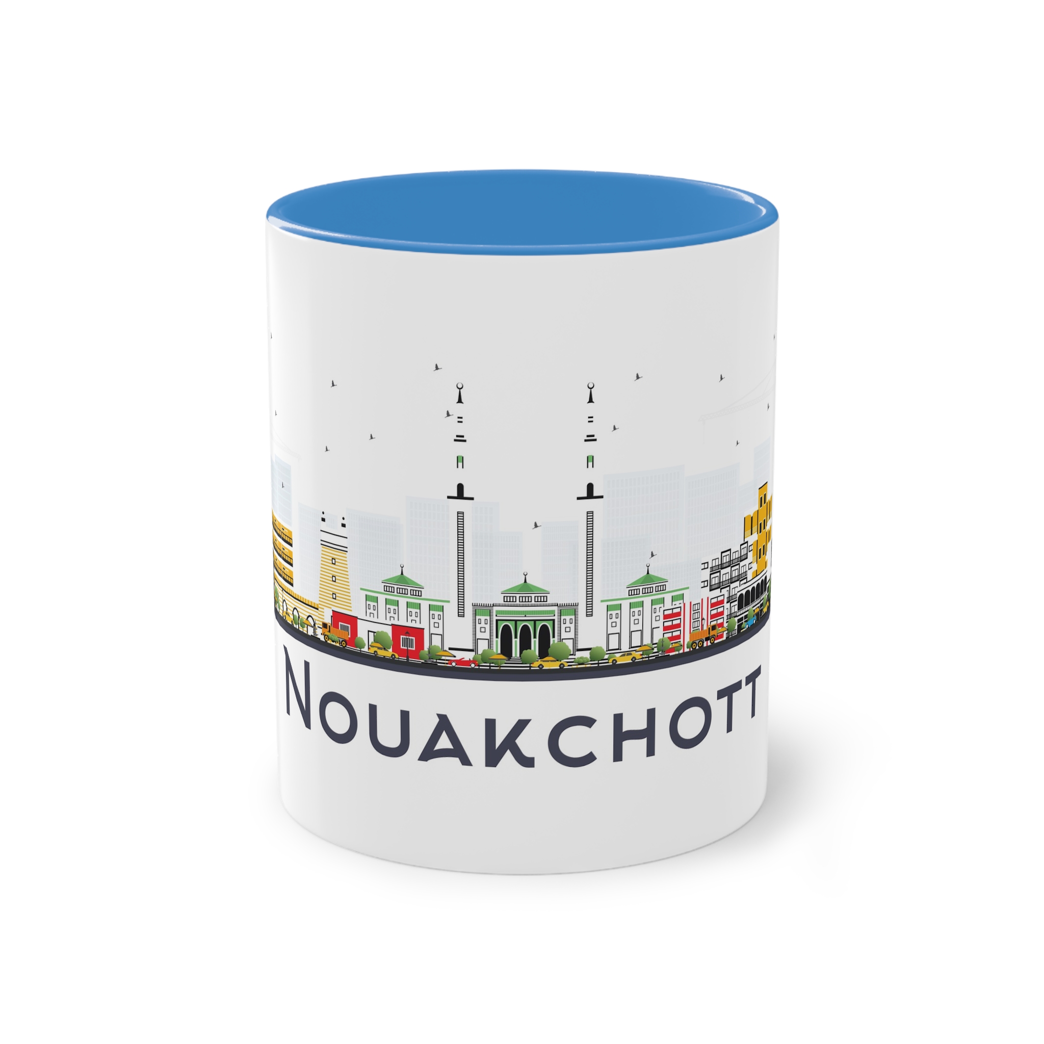 Nouakchott Isolated Two Tone Coffee Mug 11oz - Image 33