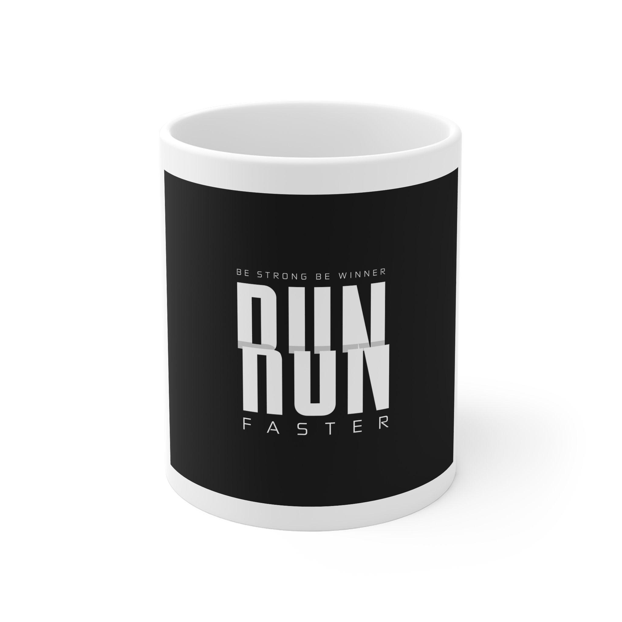 Run Faster 11oz White Mug
