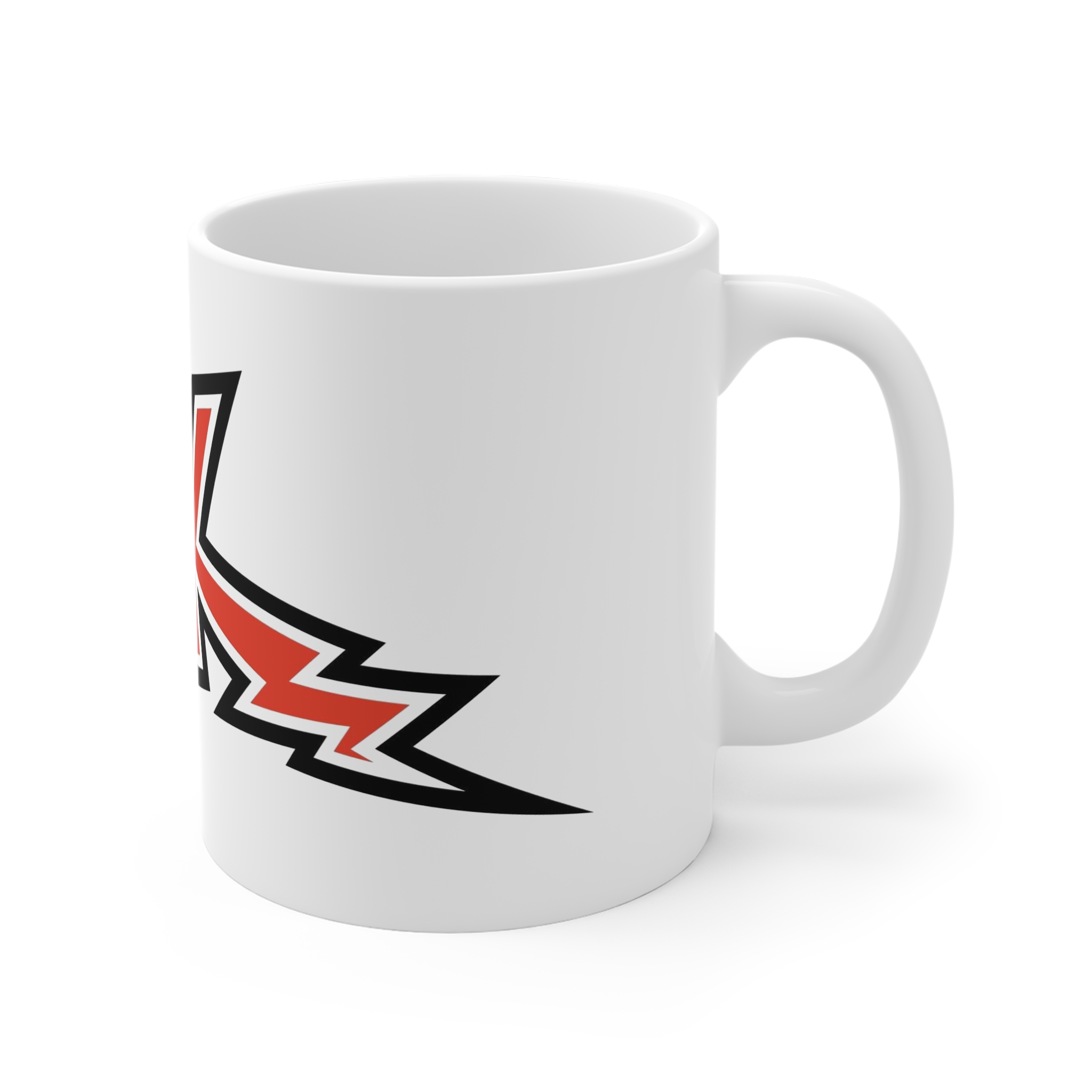 Rock Logo Decorative Font Word Music Typography 11oz White Mug - Image 3