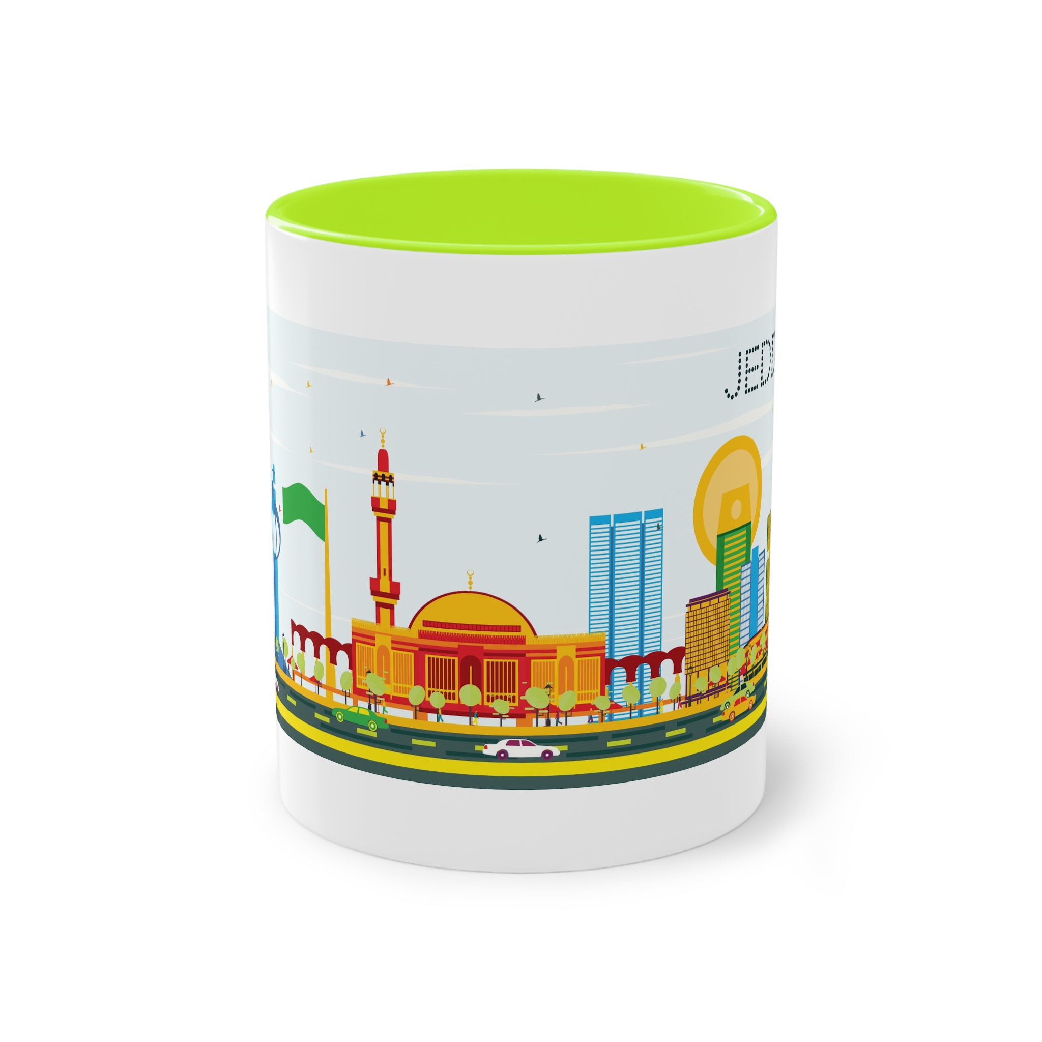 Jeddah Color Two Tone Coffee Mug 11oz - Image 25