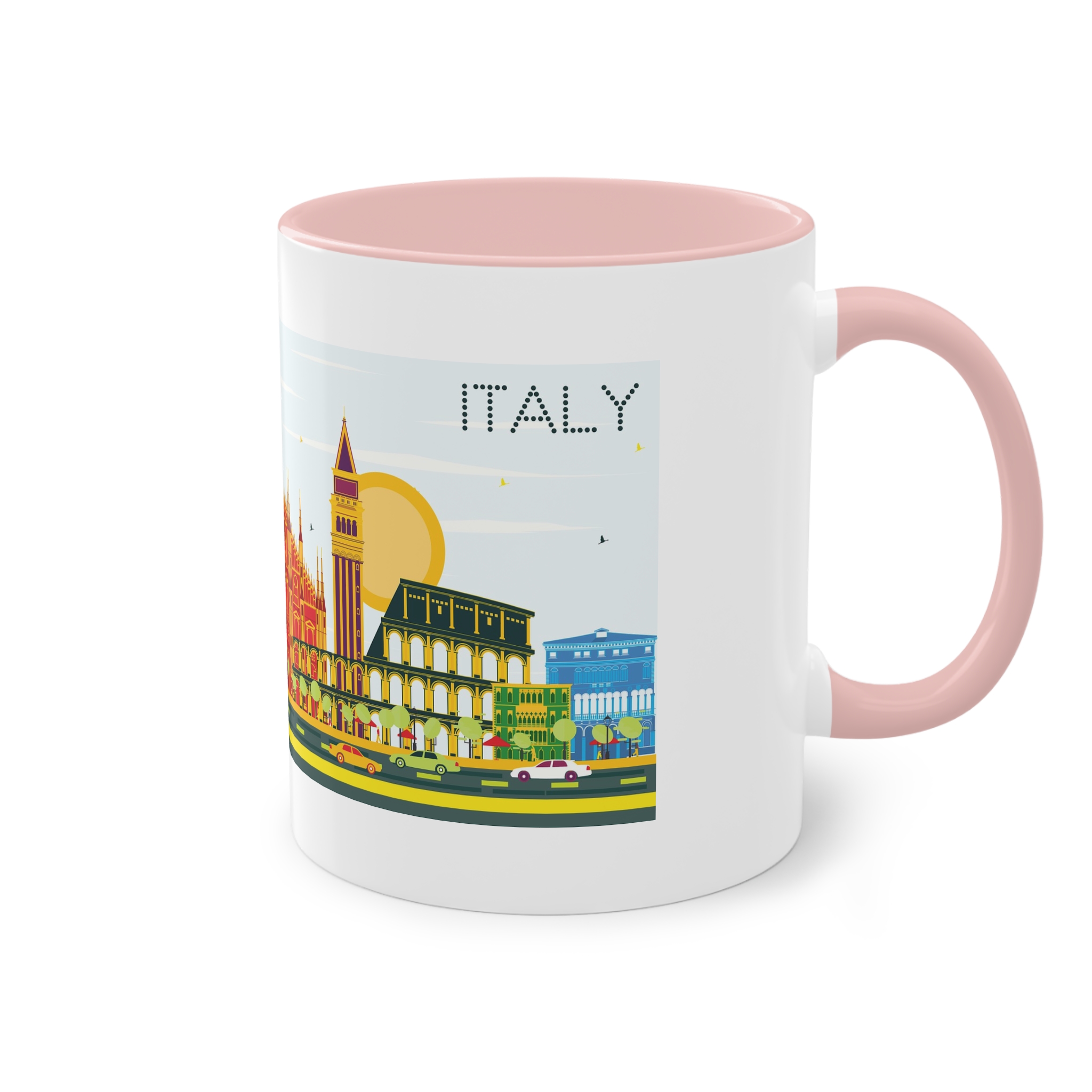 Italy Color Two Tone Coffee Mug 11oz - Image 48