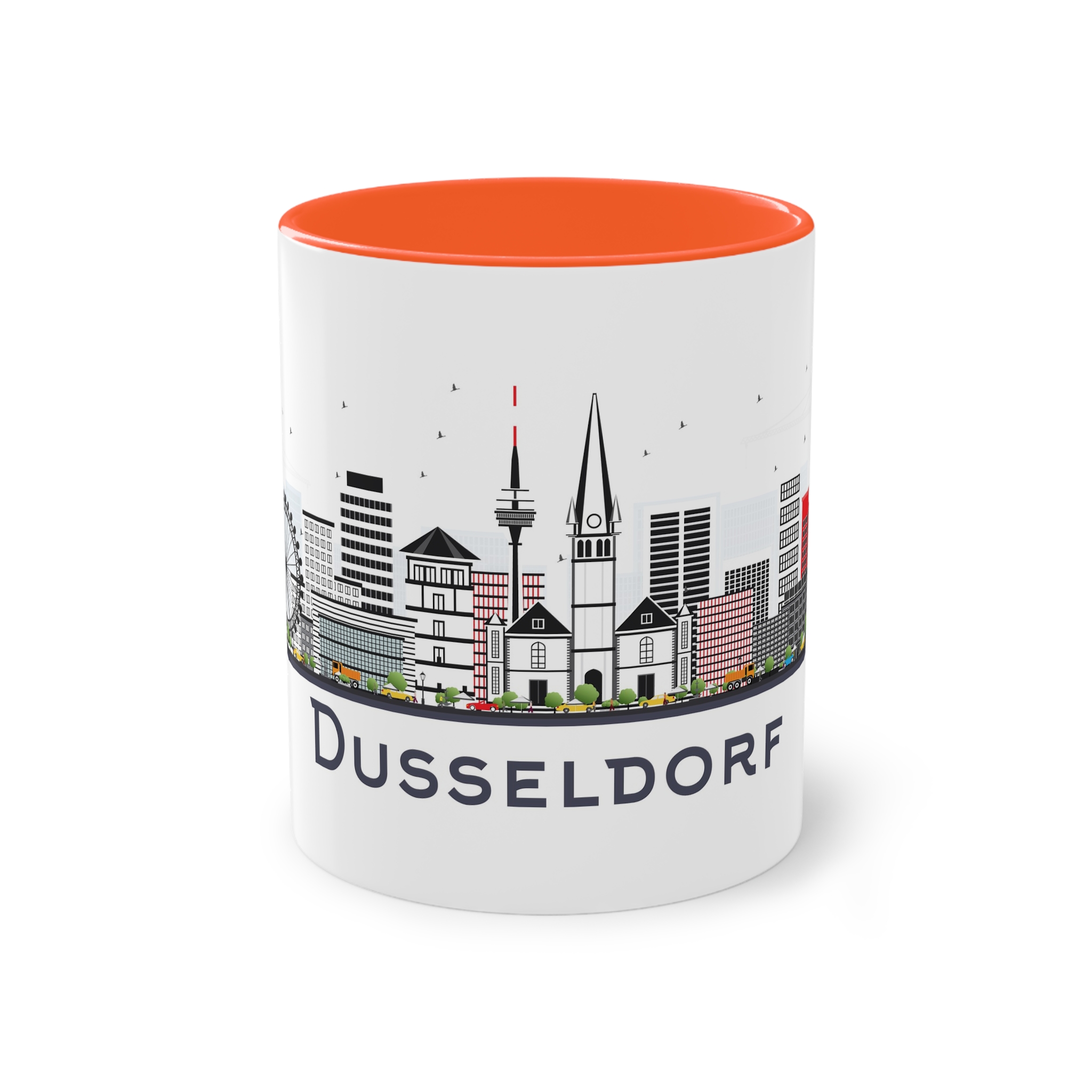 Dusseldorf Isolated Two Tone Coffee Mug 11oz - Image 13