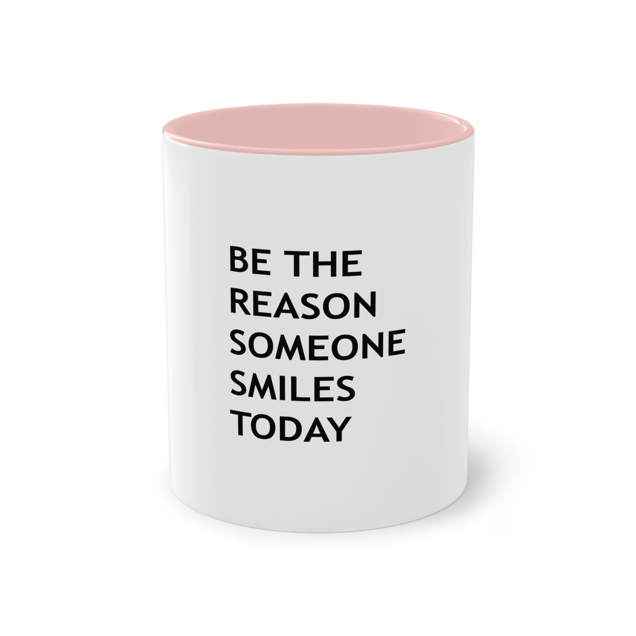 Be Reason Someone Smiles Today (1) Two Tone Coffee Mug 11oz - Image 45