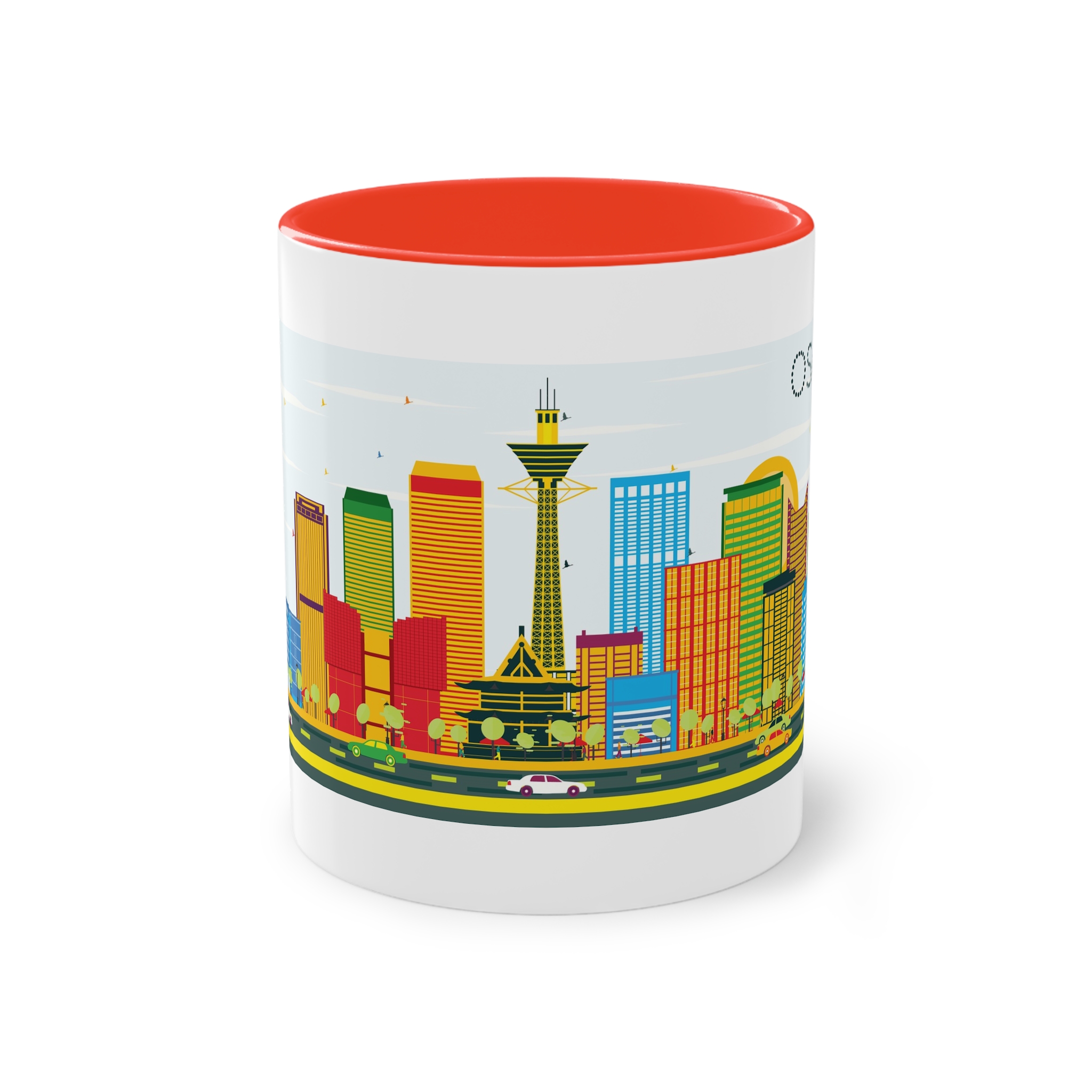 Osaka Color Two Tone Coffee Mug 11oz