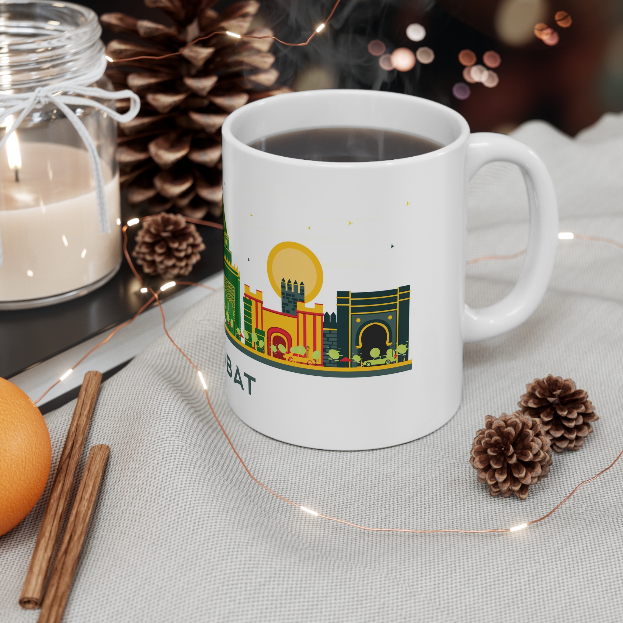 Rabat Color Isolated 11oz White Mug - Image 4