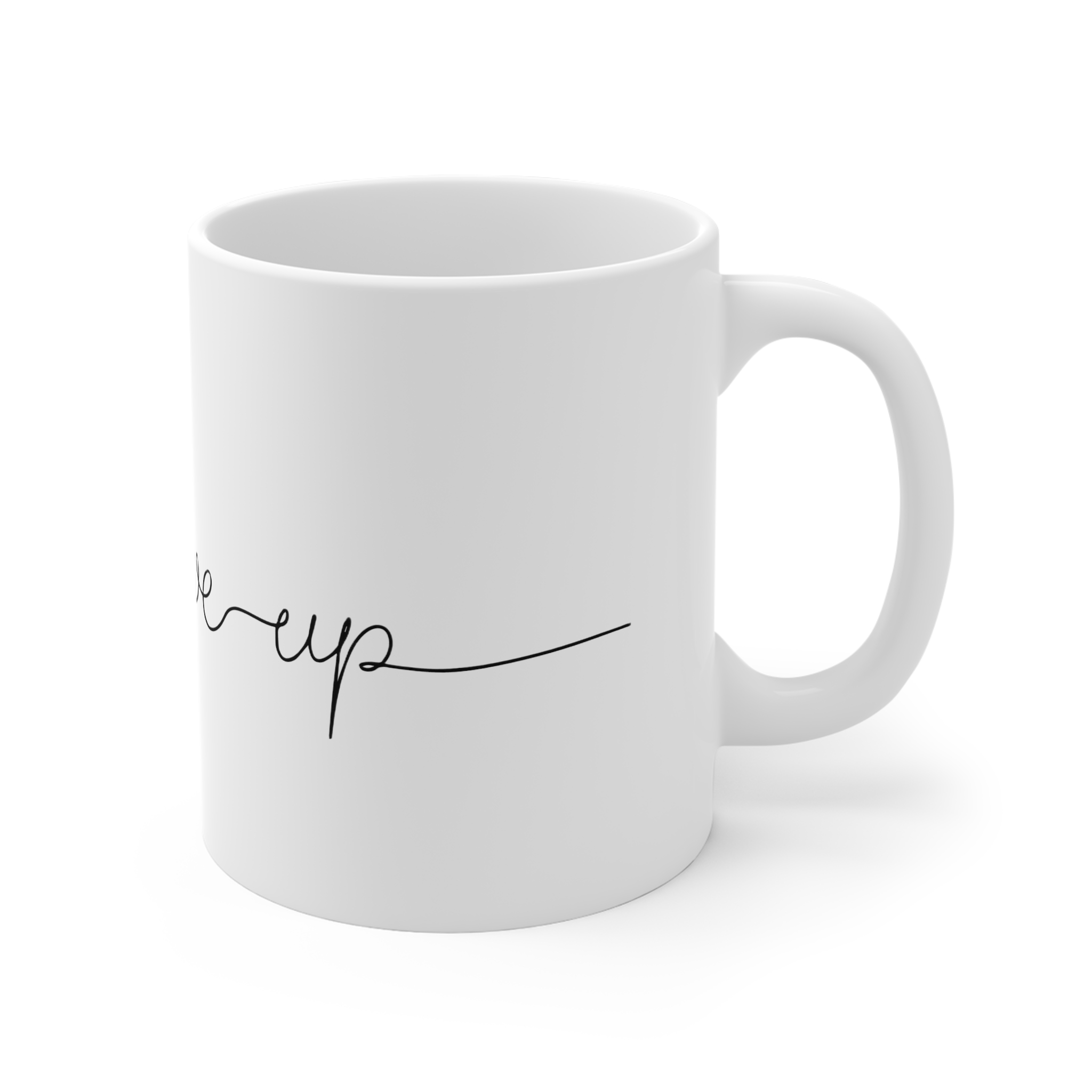 Never Give Up Copia 2 11oz White Mug - Image 3