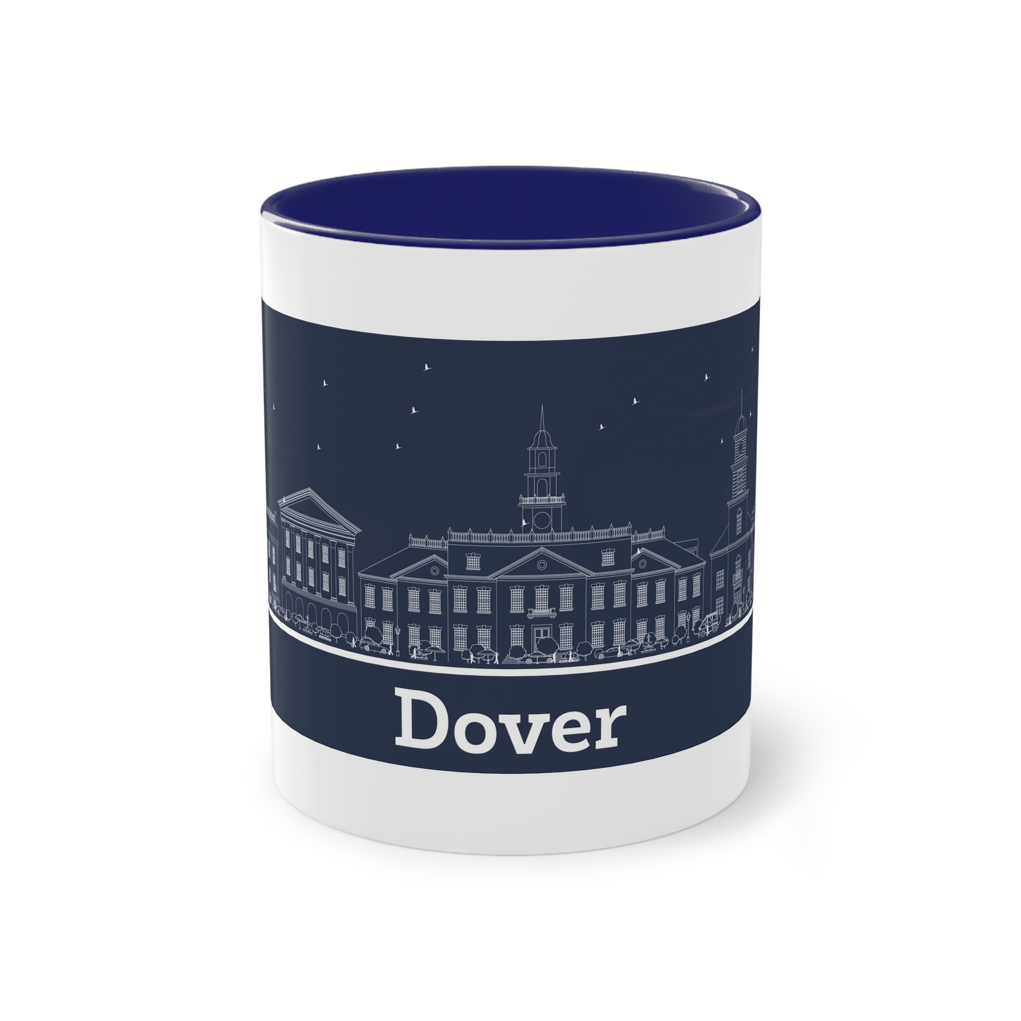 Dover Outline Inverse Two Tone Coffee Mug 11oz - Image 41