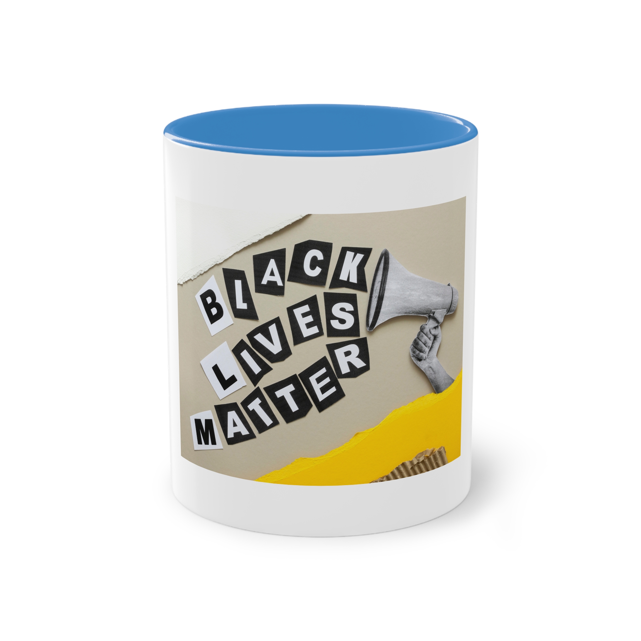 Black Lives Matter Collage Two Tone Coffee Mug 11oz - Image 33