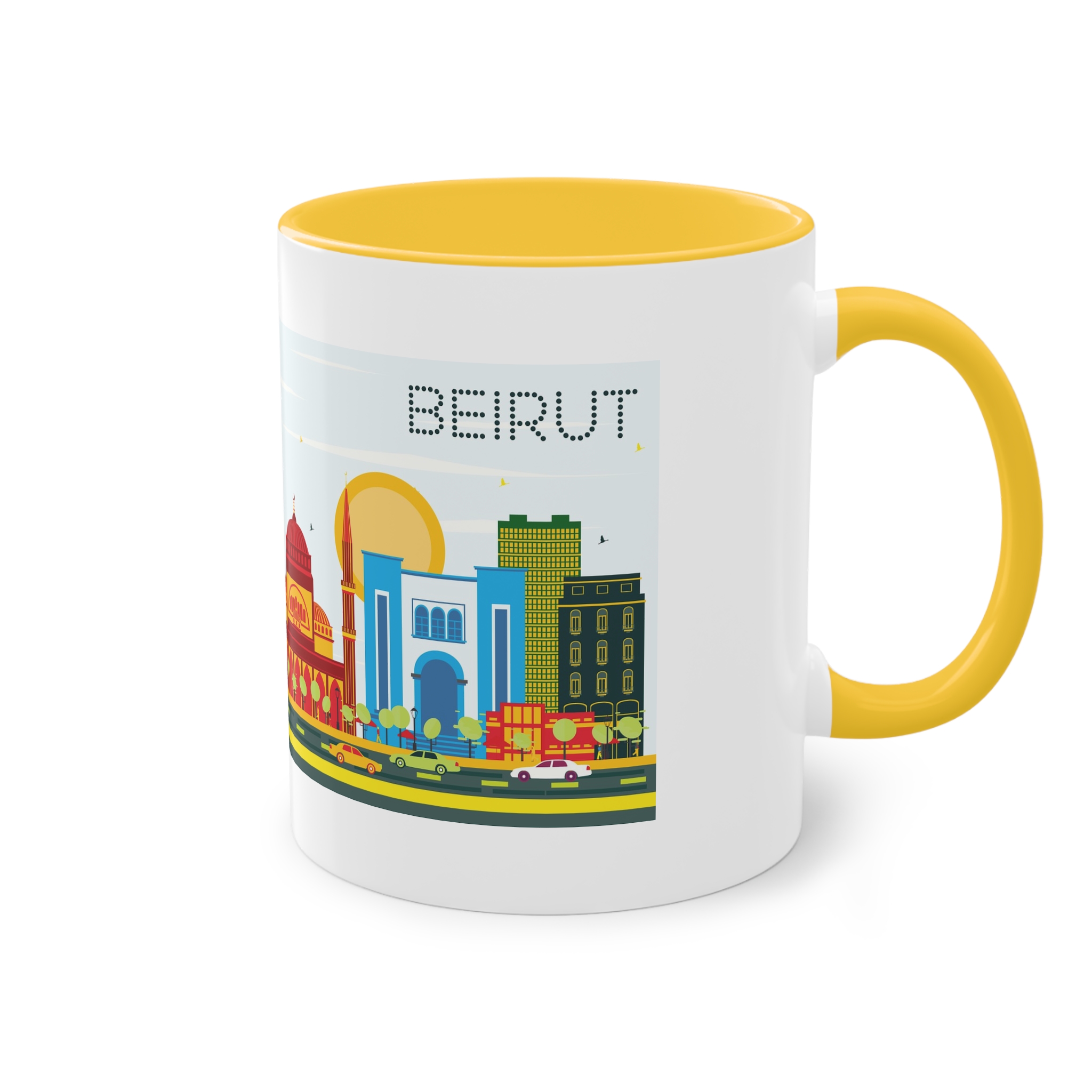 Beirut Color Two Tone Coffee Mug 11oz - Image 20
