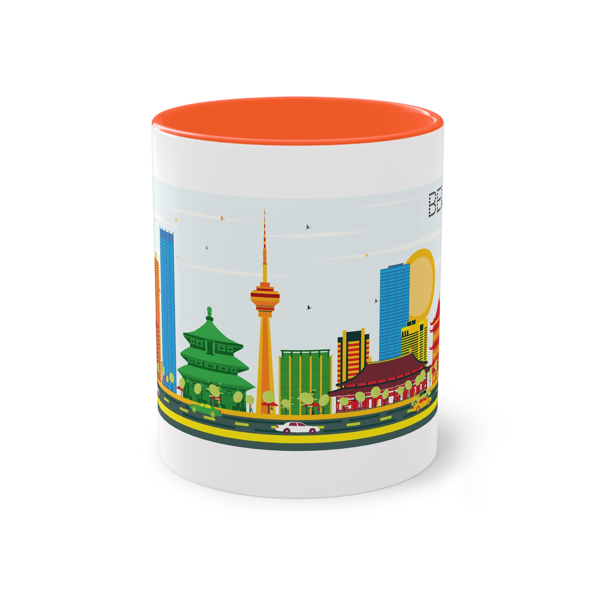 Beijing Color Two Tone Coffee Mug 11oz - Image 13