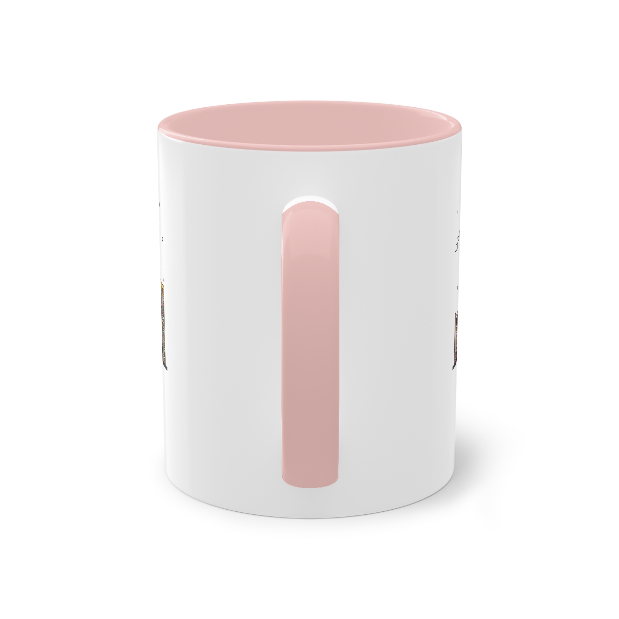 Cape Town Outline Bold Color Two Tone Coffee Mug 11oz - Image 46