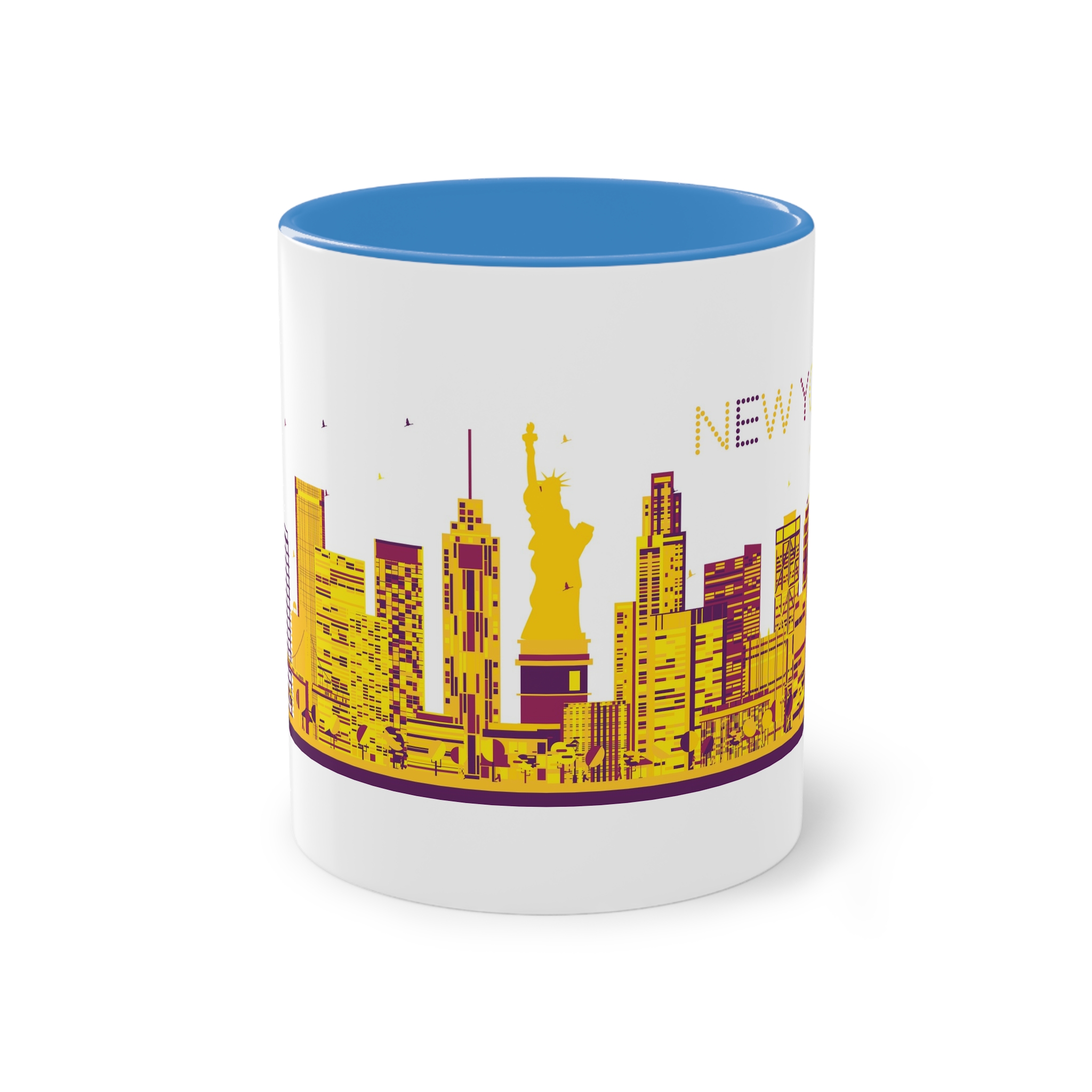 New York Color Ver 1 Two Tone Coffee Mug 11oz - Image 33
