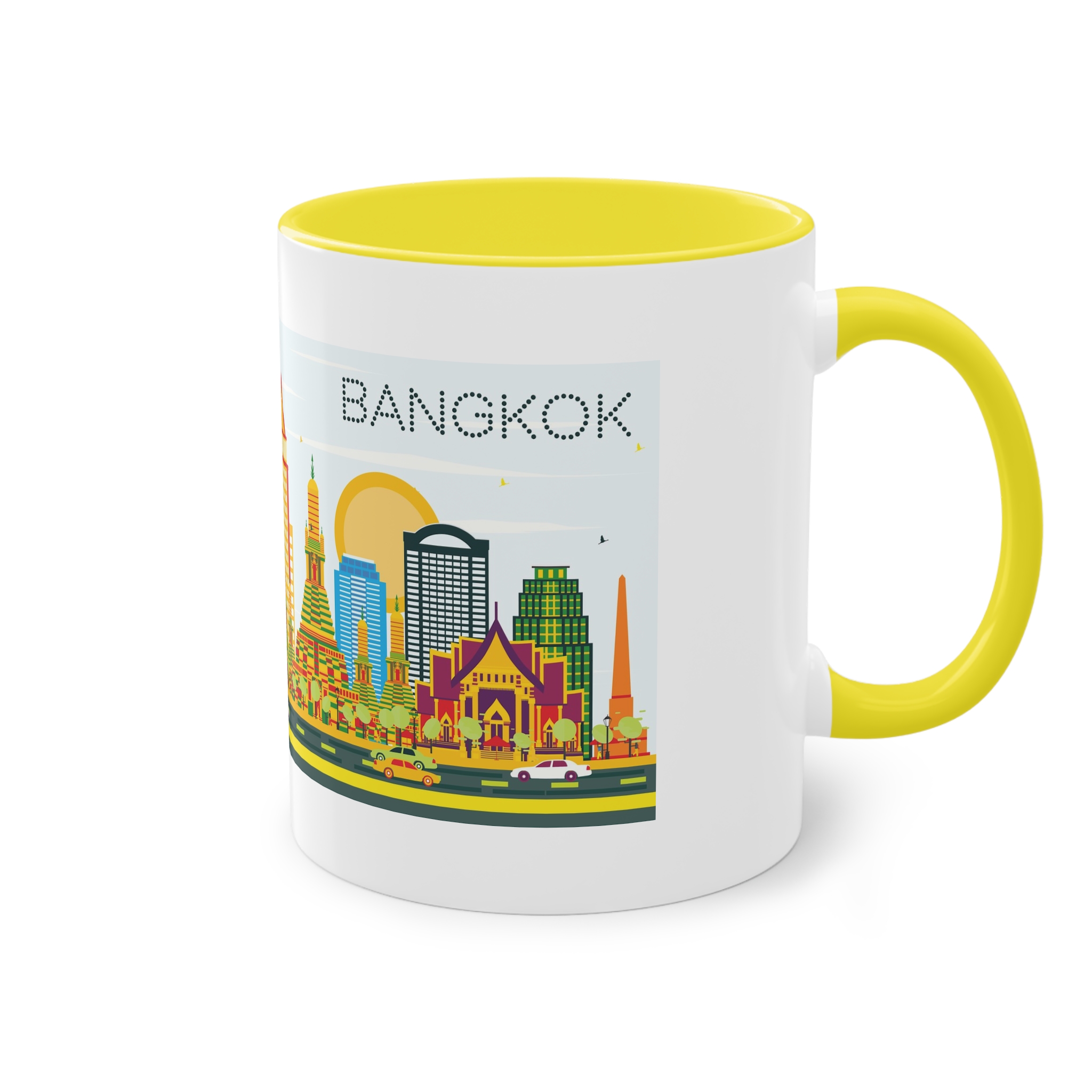 Bangkok Color Two Tone Coffee Mug 11oz - Image 24