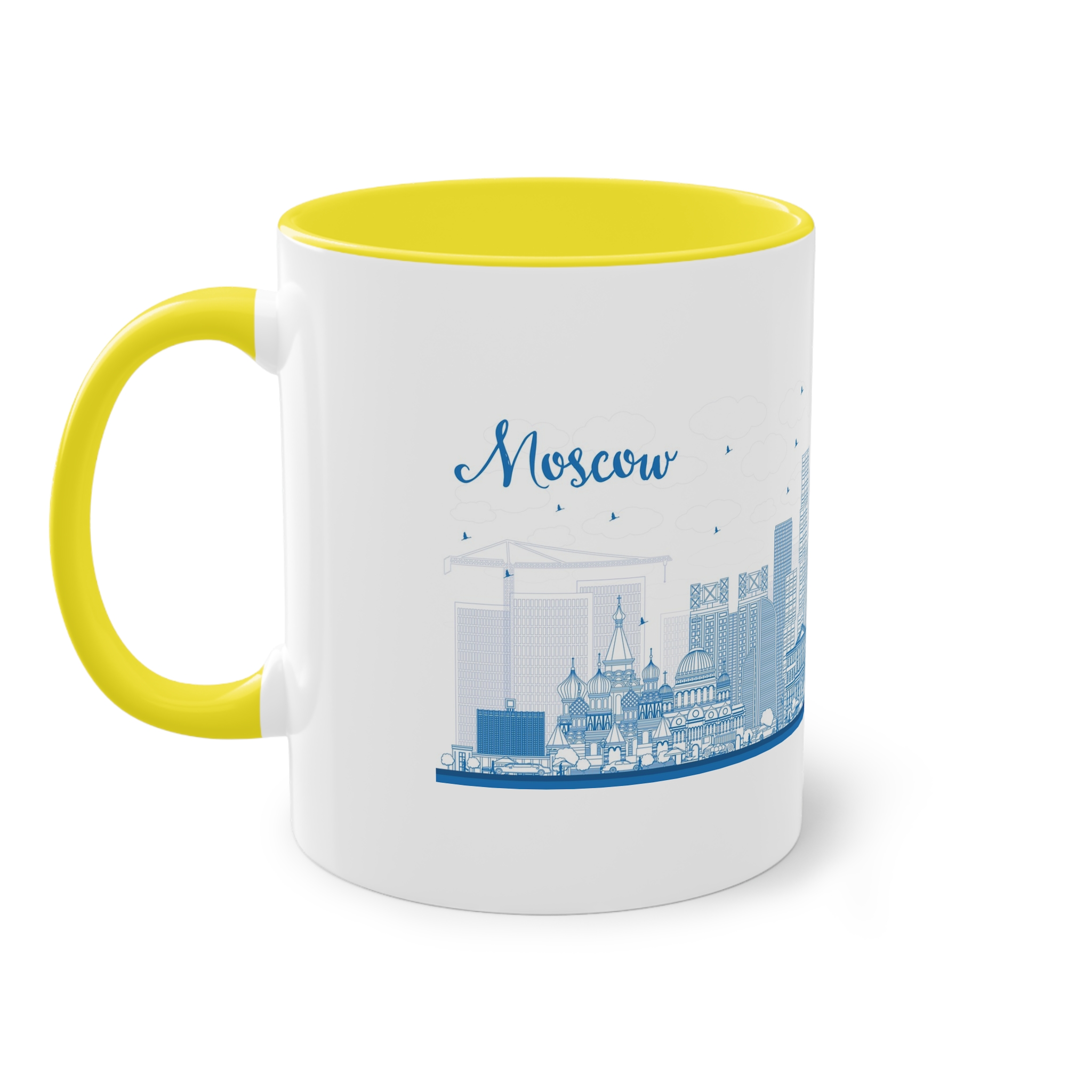 Moscow New Outline Two Tone Coffee Mug 11oz - Image 23