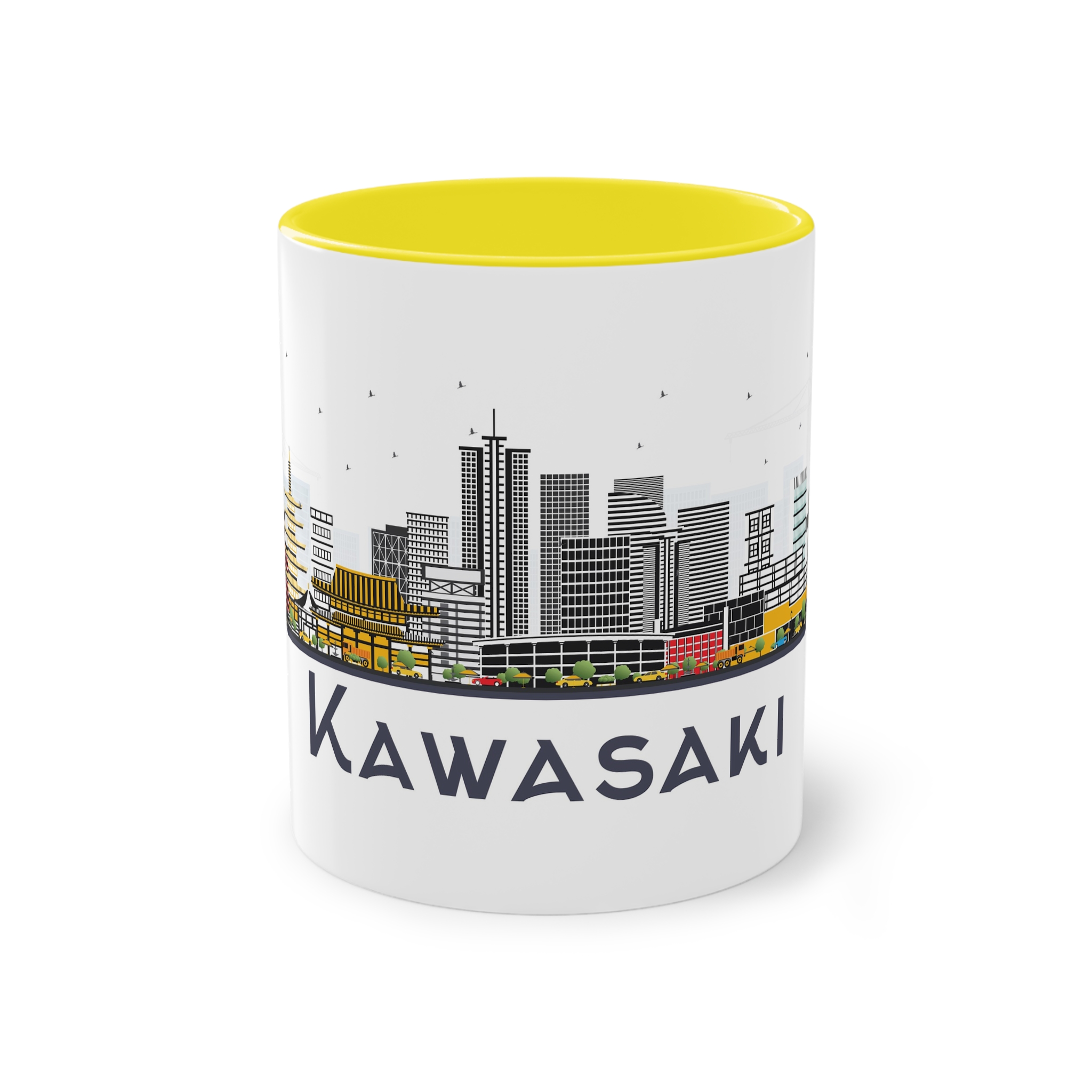 Kawasaki Isolated Two Tone Coffee Mug 11oz - Image 21