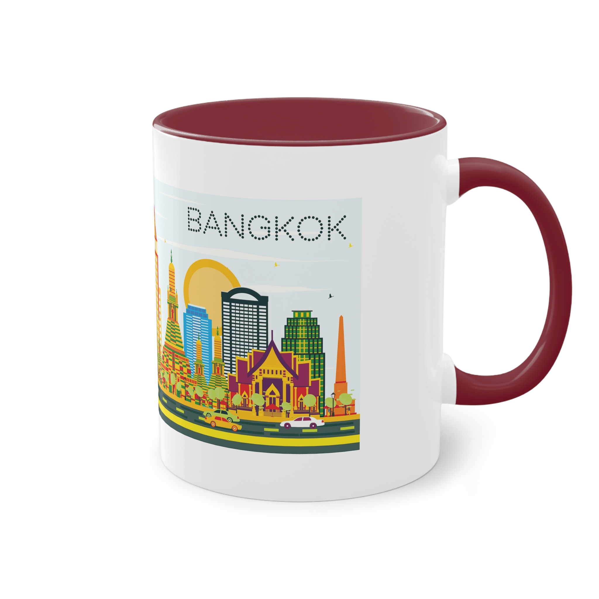 Bangkok Color Two Tone Coffee Mug 11oz - Image 8