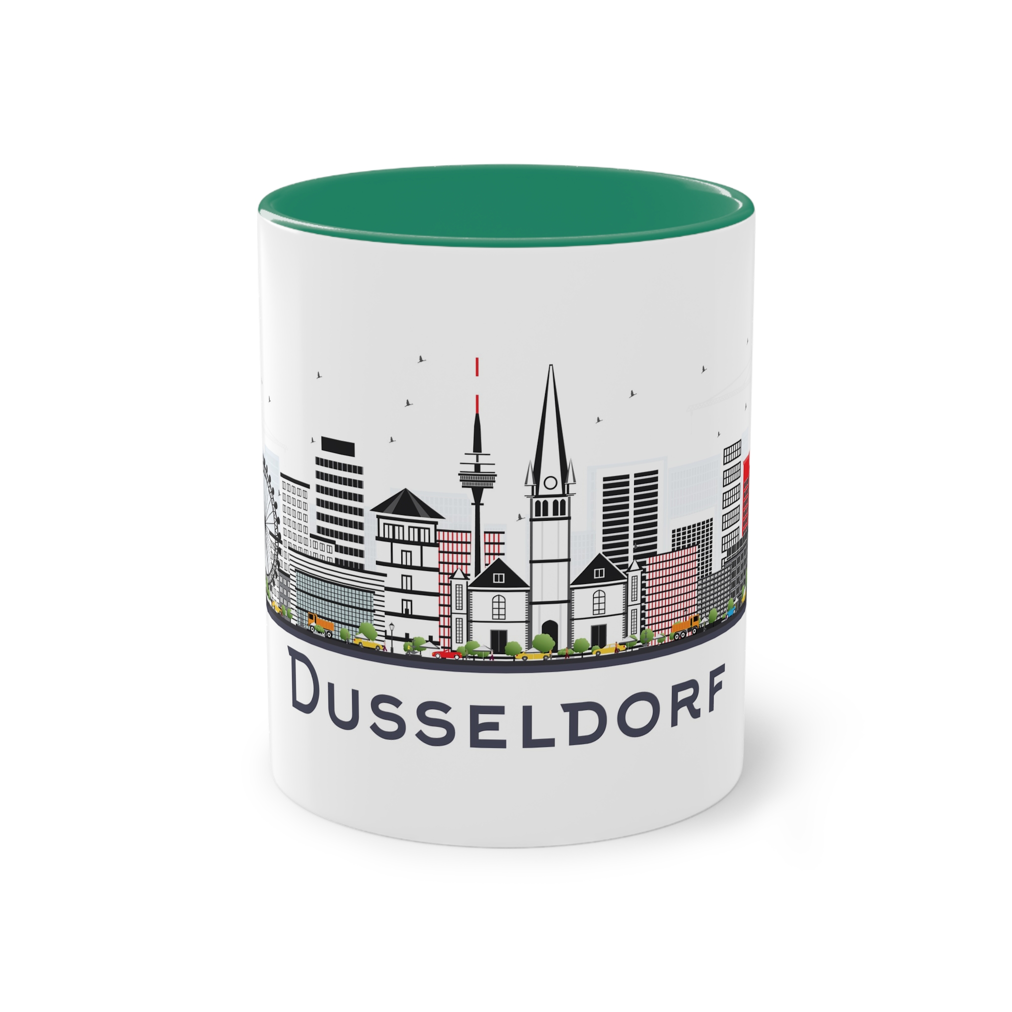 Dusseldorf Isolated Two Tone Coffee Mug 11oz - Image 29