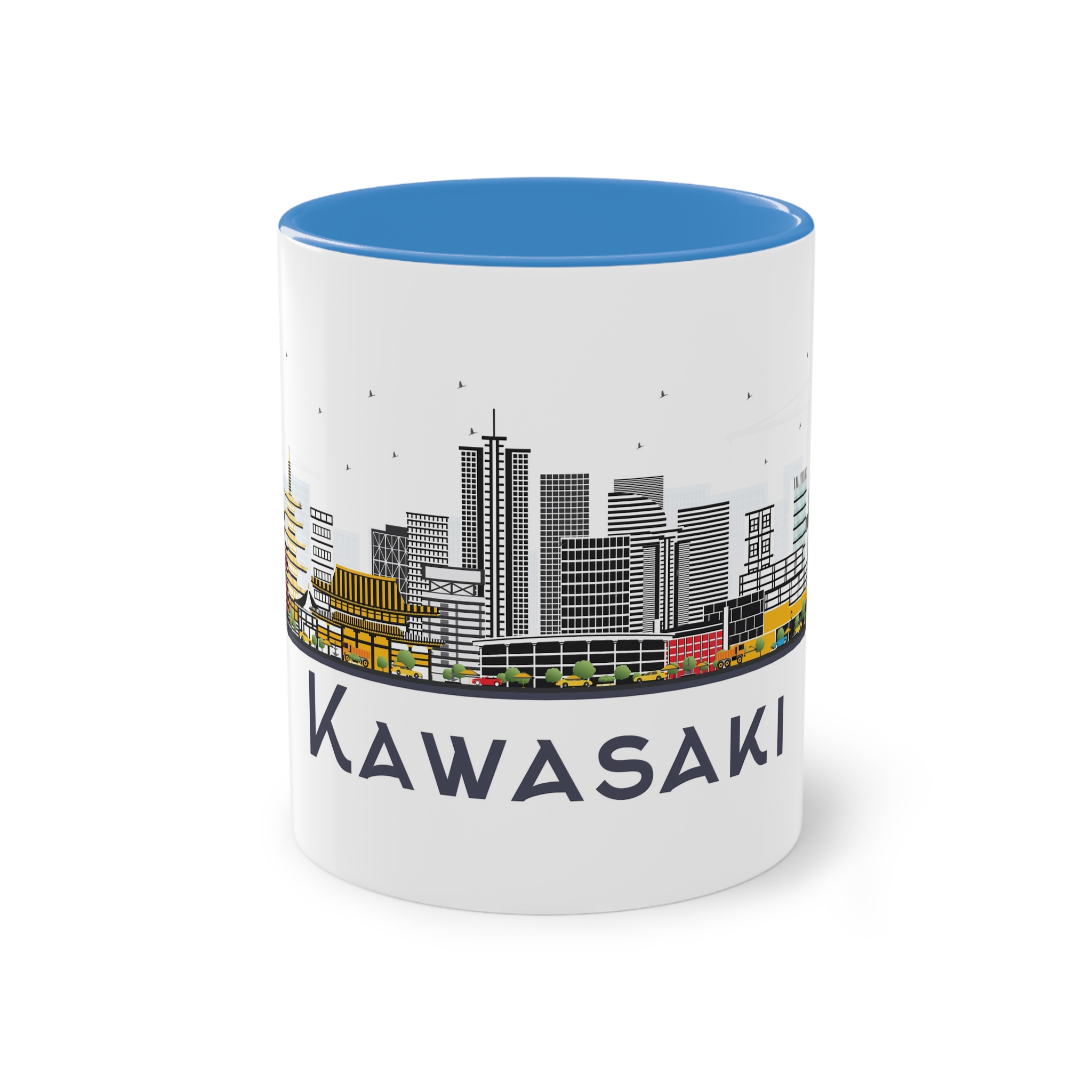 Kawasaki Isolated Two Tone Coffee Mug 11oz - Image 33
