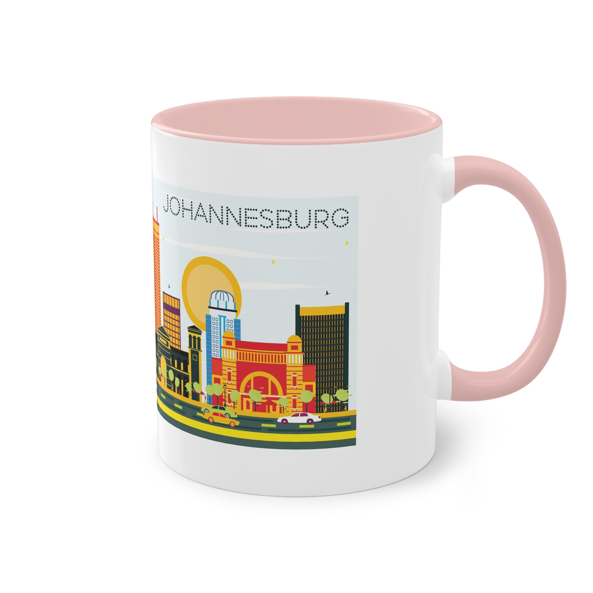 Johannesburg Color Two Tone Coffee Mug 11oz - Image 48