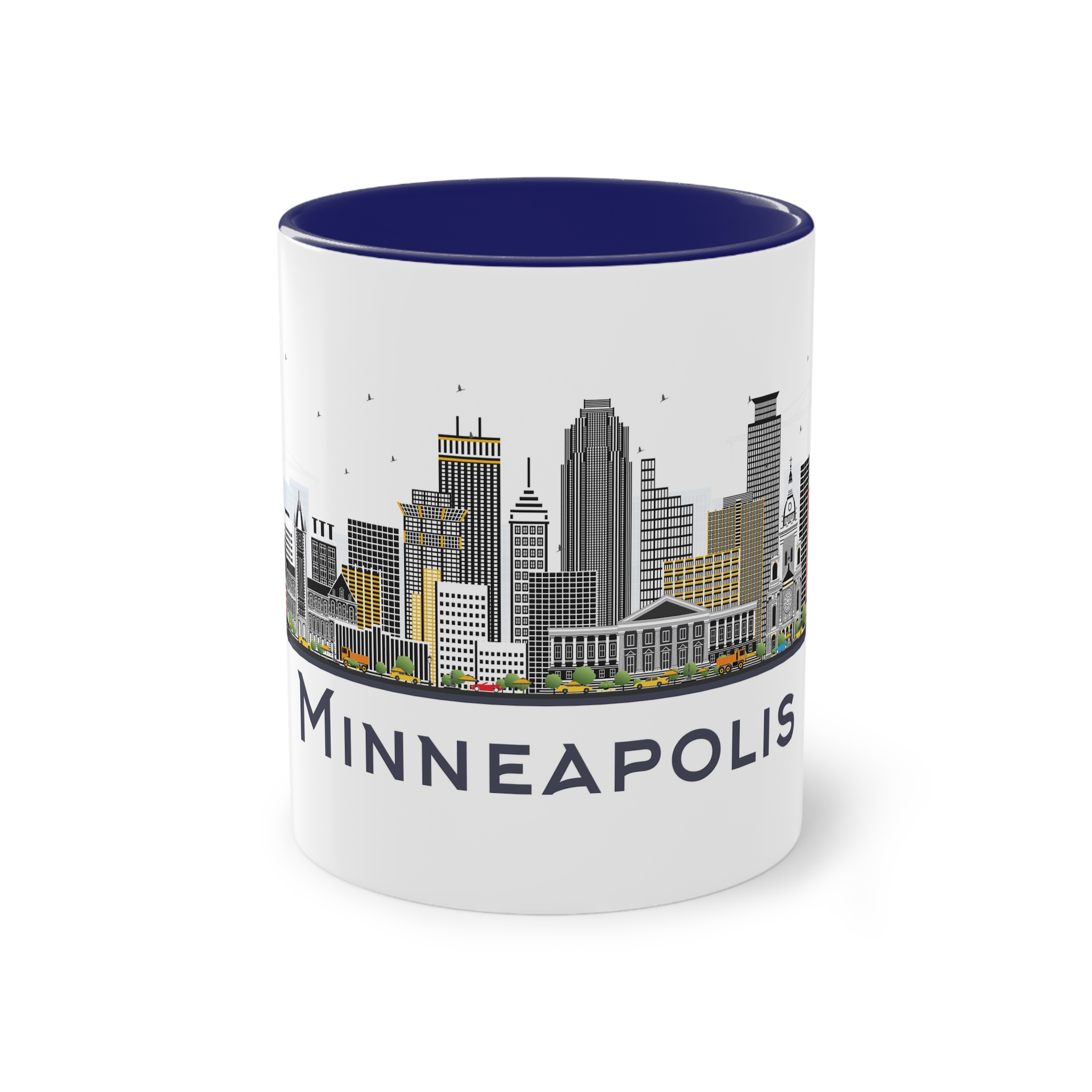 Minneapolis Isolated Two Tone Coffee Mug 11oz - Image 41