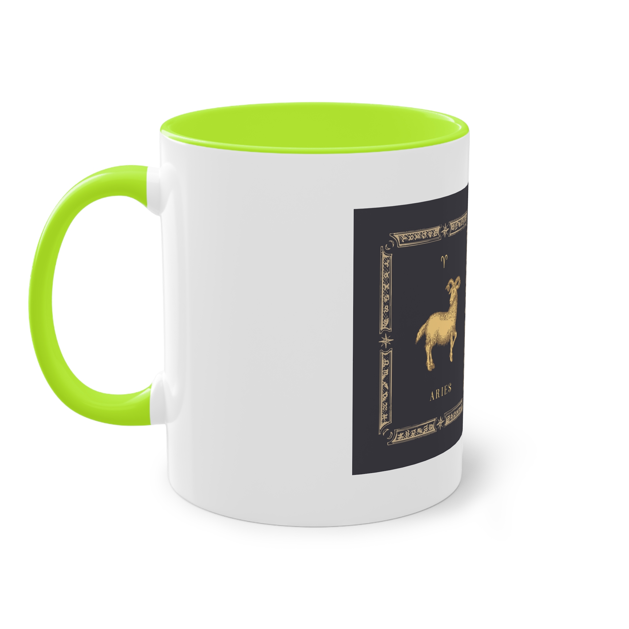 Aries Zodiac 3 Two Tone Coffee Mug 11oz - Image 27